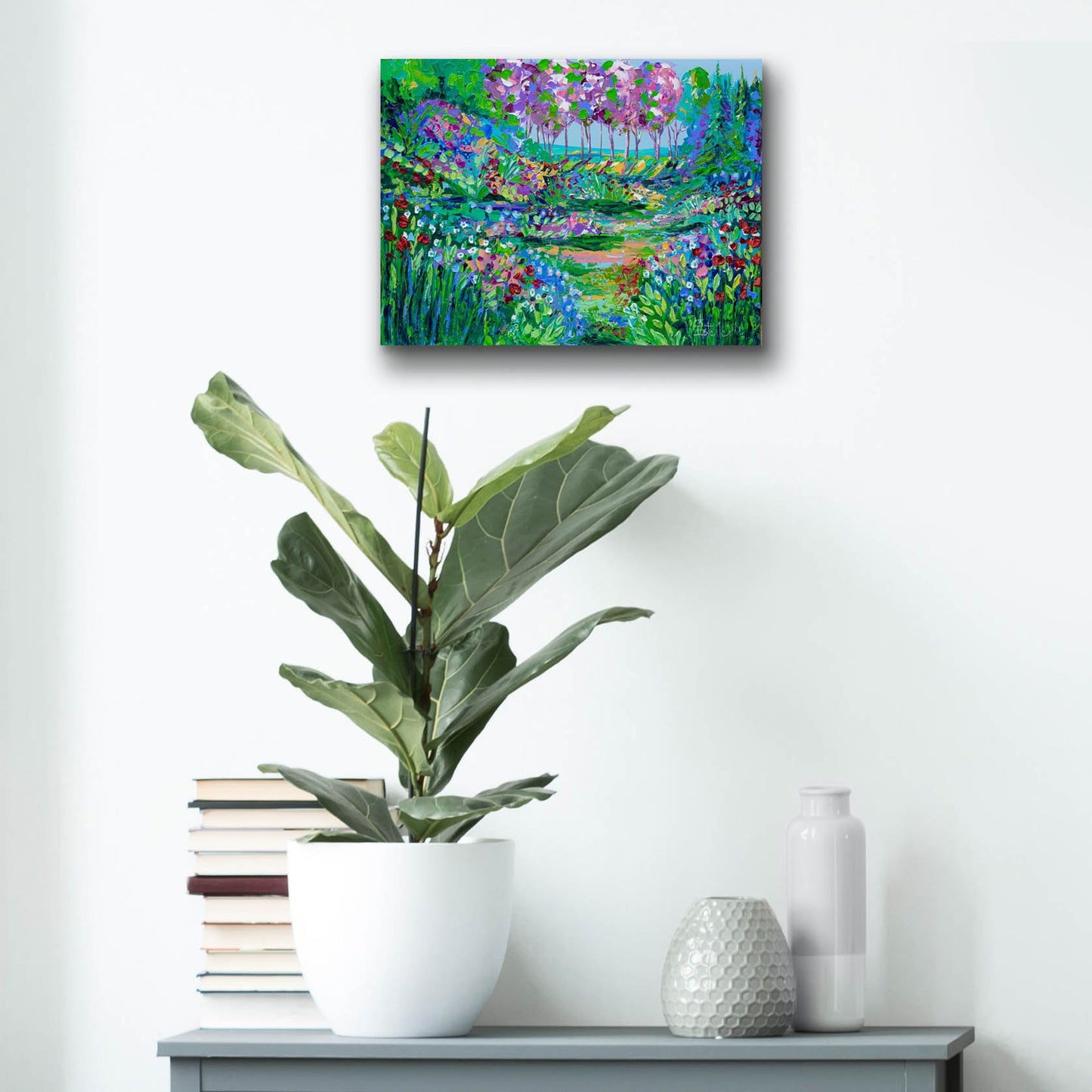 Epic Art 'Botanical Garden' by Estelle Grengs, Acrylic Glass Wall Art,16x12