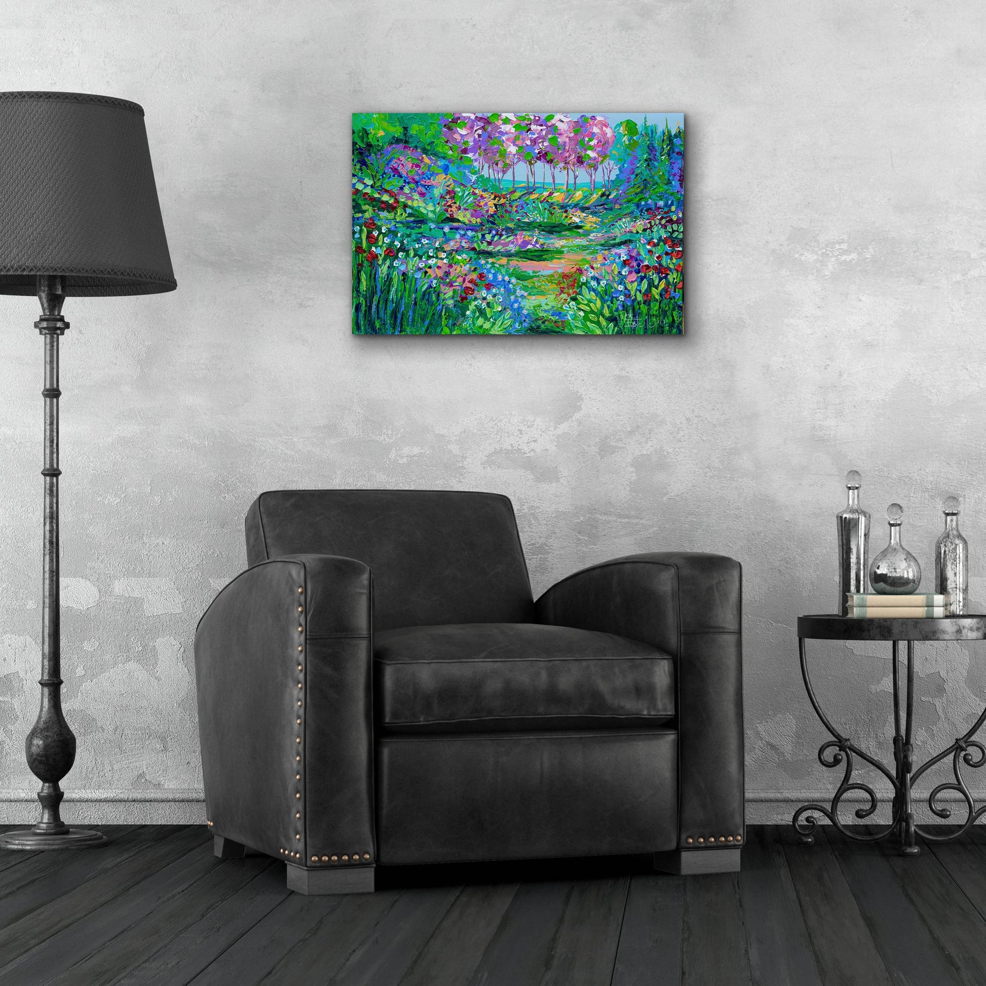 Epic Art 'Botanical Garden' by Estelle Grengs, Acrylic Glass Wall Art,24x16