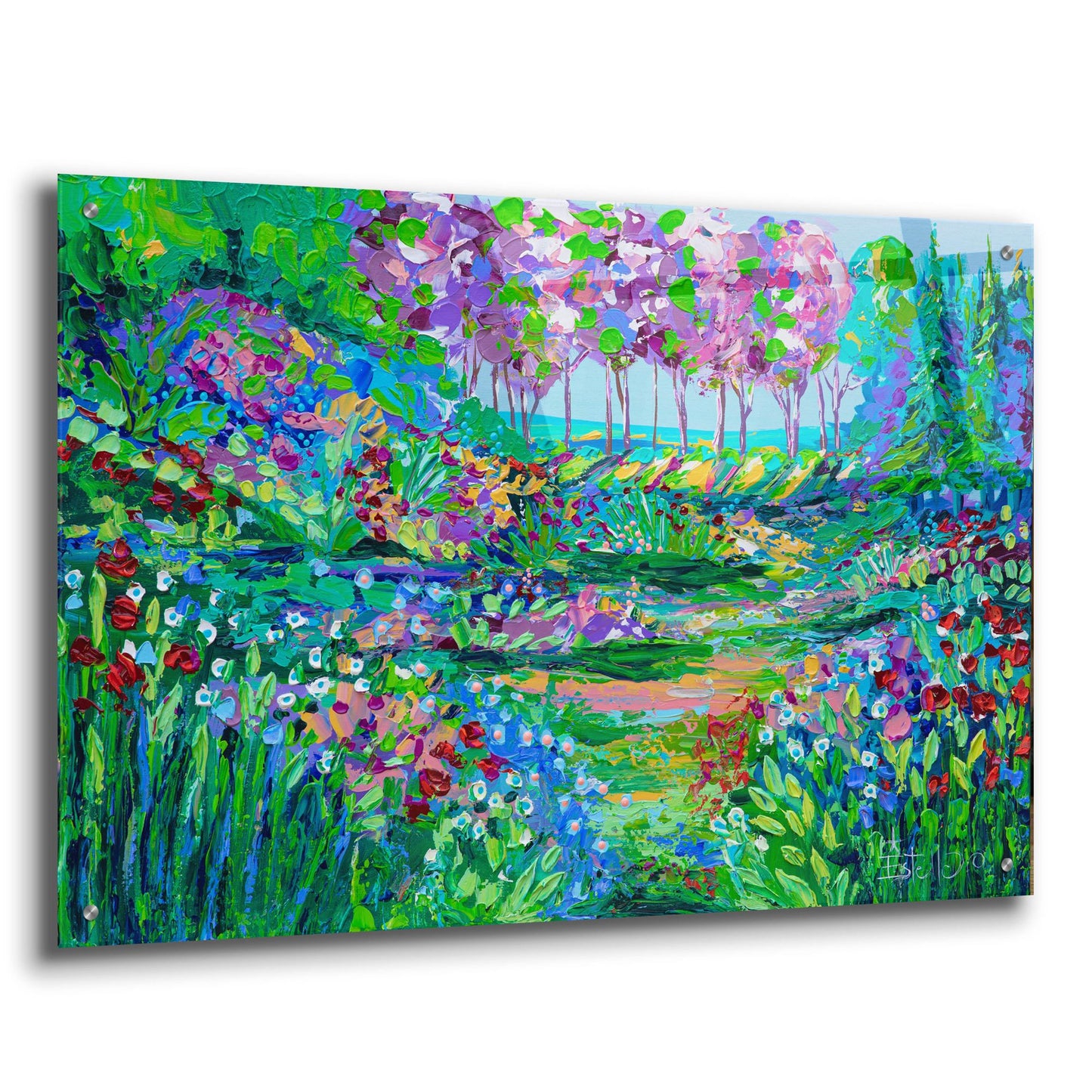 Epic Art 'Botanical Garden' by Estelle Grengs, Acrylic Glass Wall Art,36x24