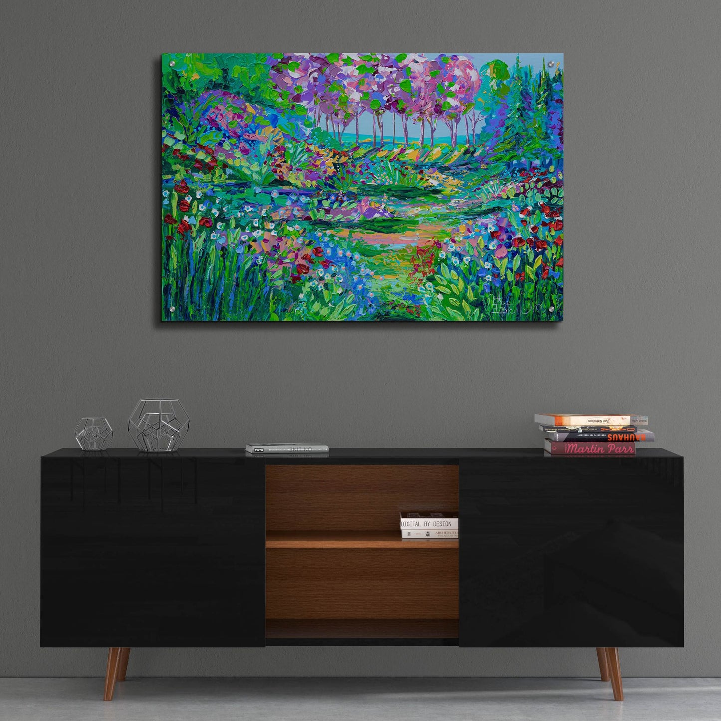 Epic Art 'Botanical Garden' by Estelle Grengs, Acrylic Glass Wall Art,36x24