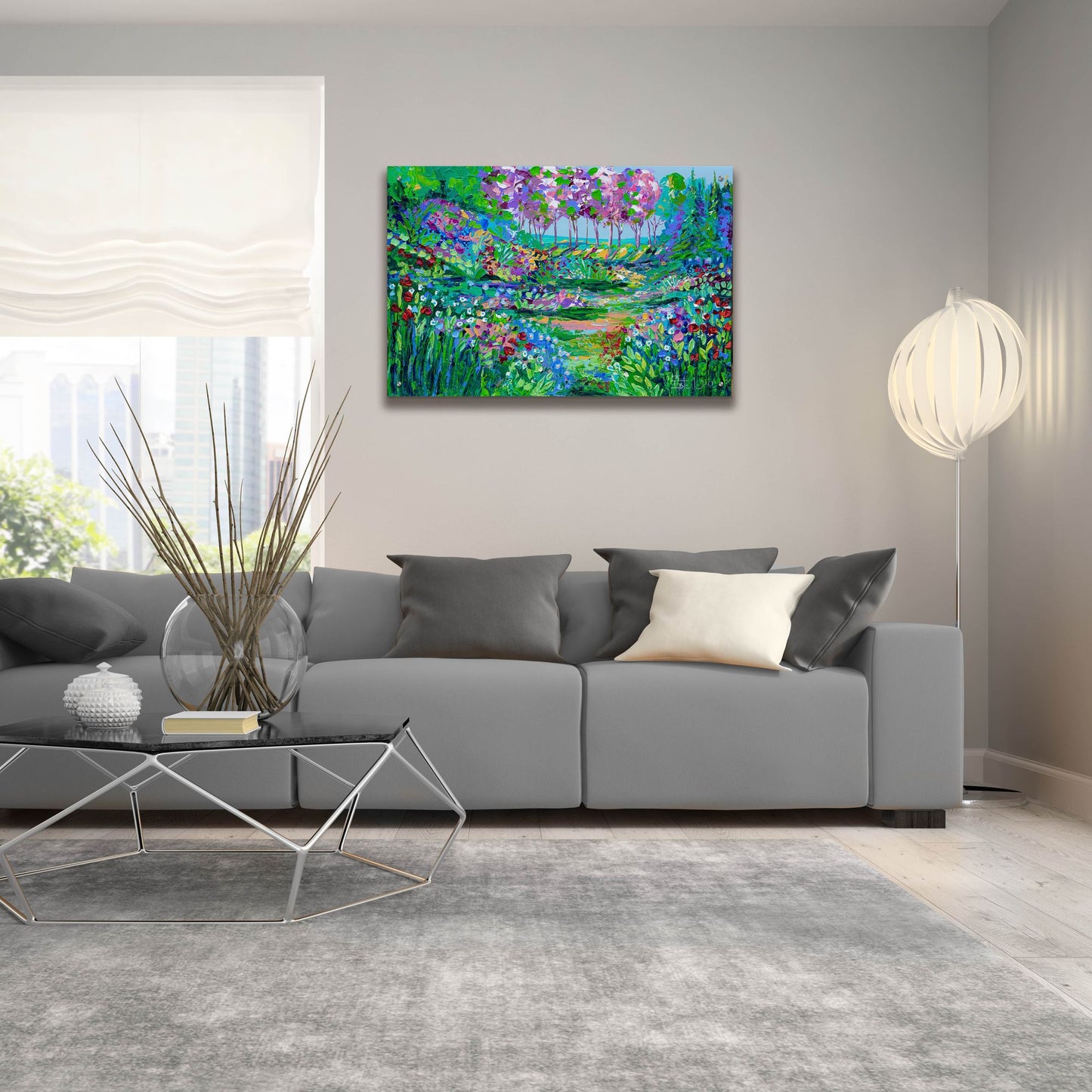 Epic Art 'Botanical Garden' by Estelle Grengs, Acrylic Glass Wall Art,36x24