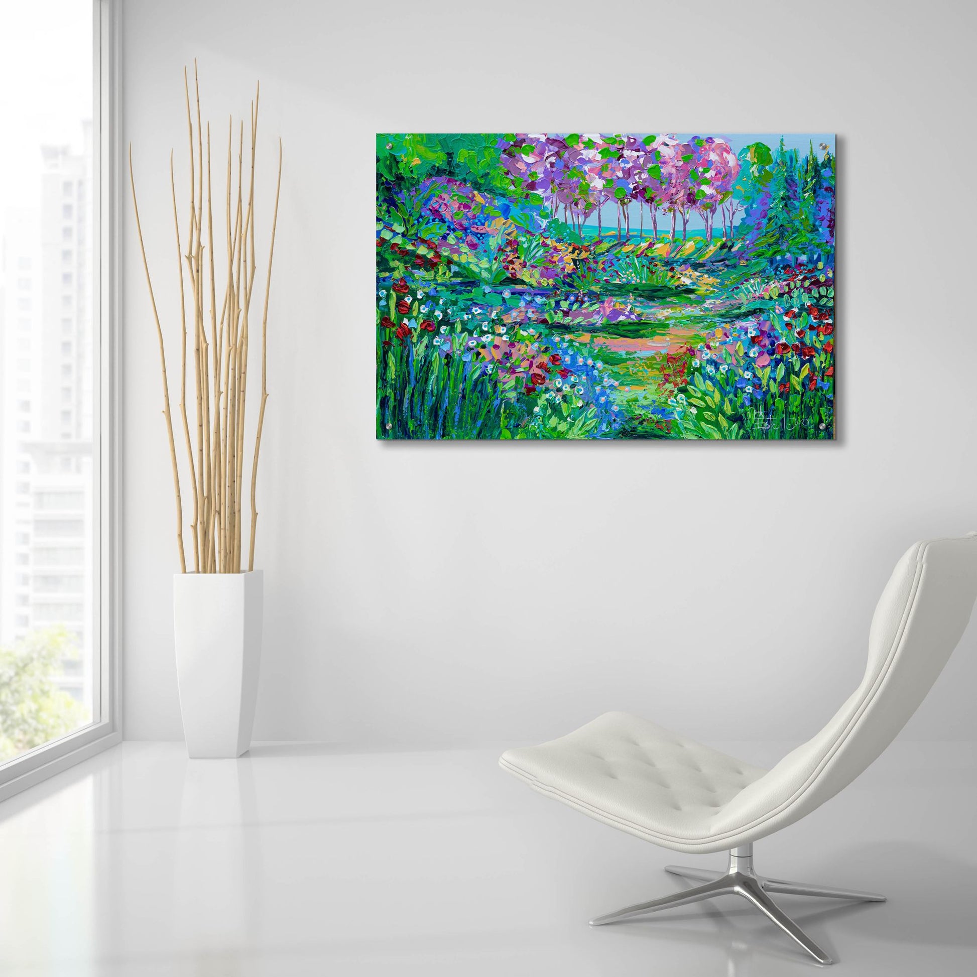 Epic Art 'Botanical Garden' by Estelle Grengs, Acrylic Glass Wall Art,36x24