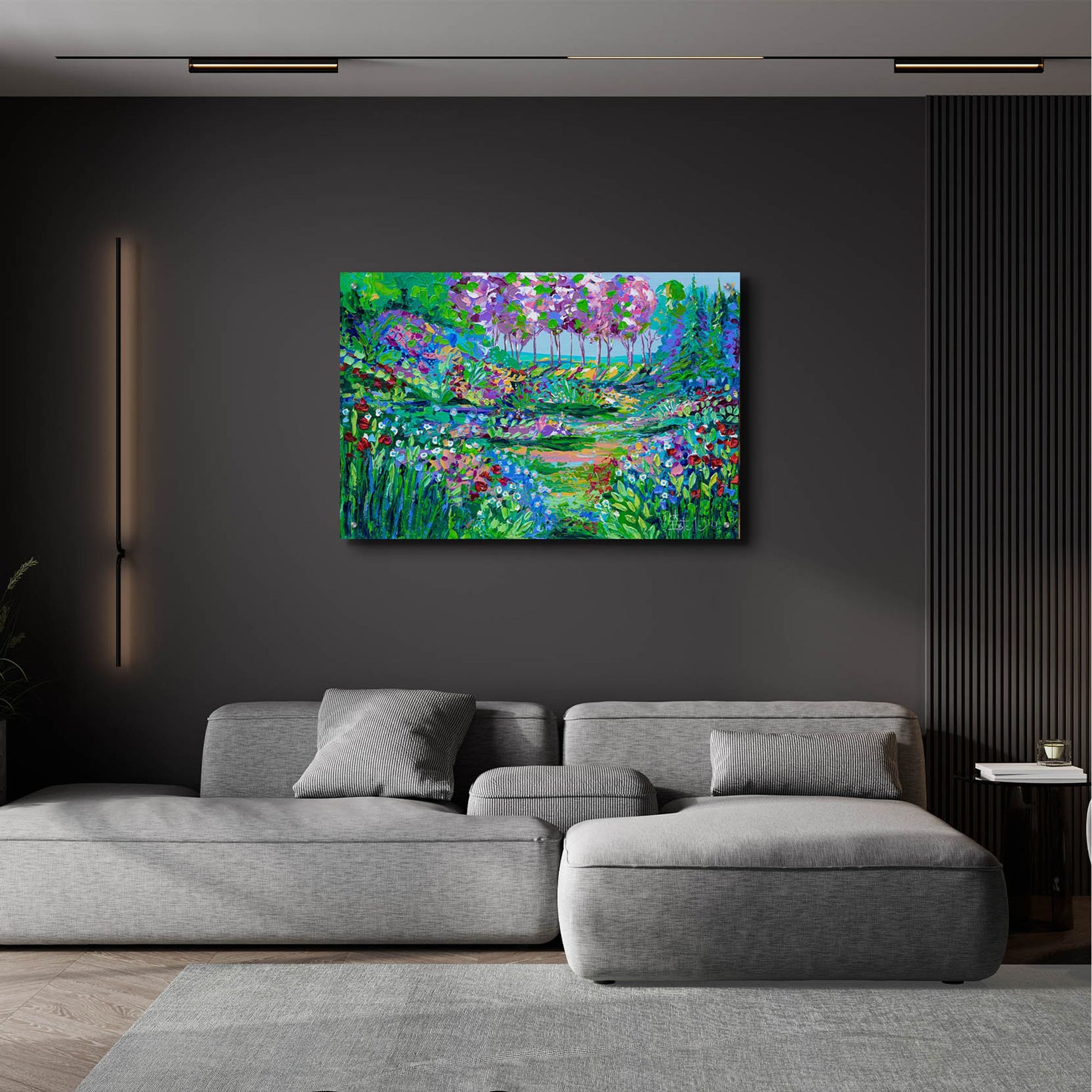 Epic Art 'Botanical Garden' by Estelle Grengs, Acrylic Glass Wall Art,36x24