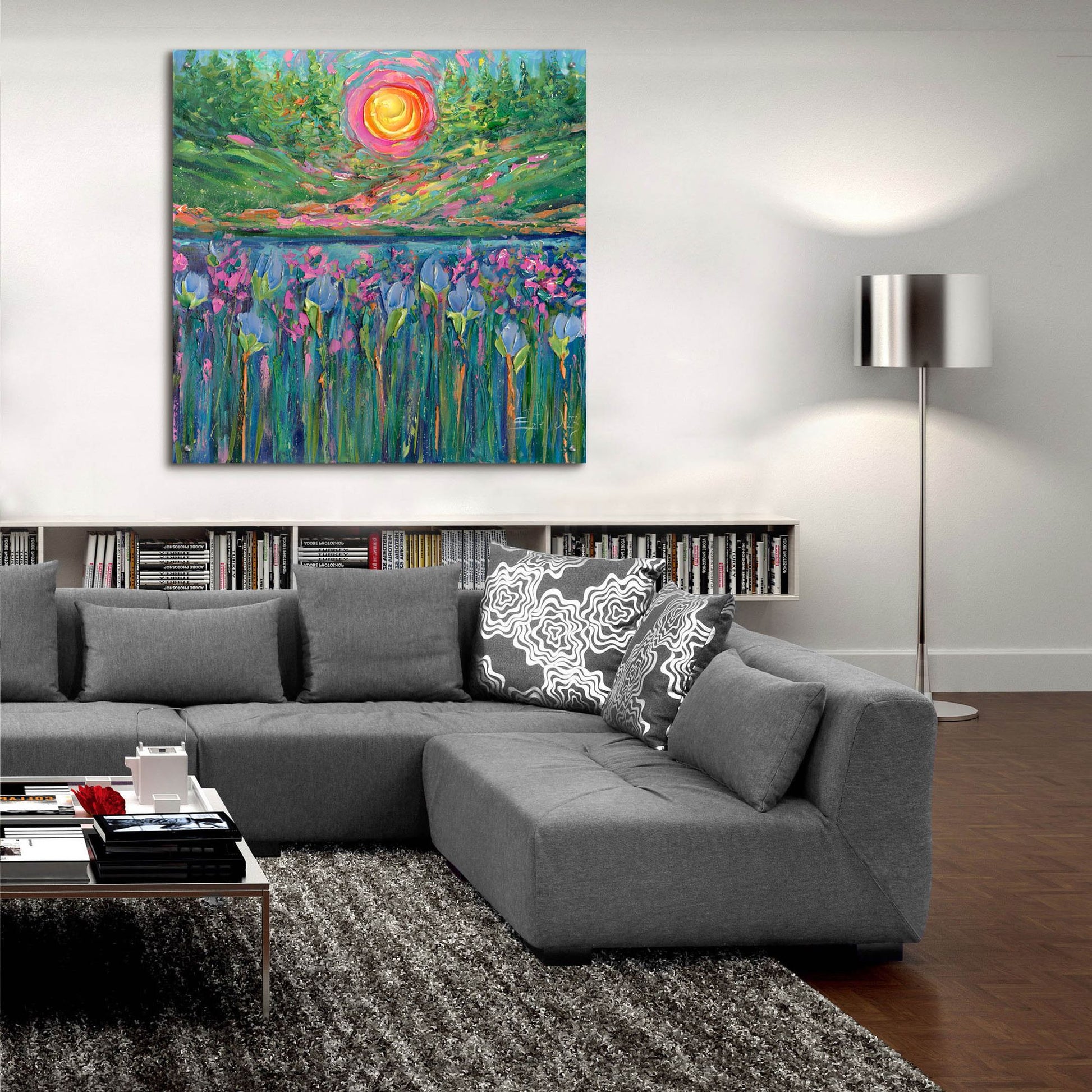 Epic Art 'Sunny Day' by Estelle Grengs, Acrylic Glass Wall Art,36x36