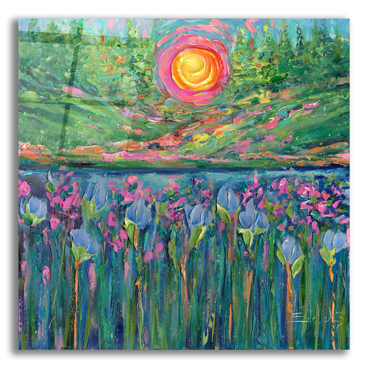 Epic Art 'Sunny Day' by Estelle Grengs, Acrylic Glass Wall Art