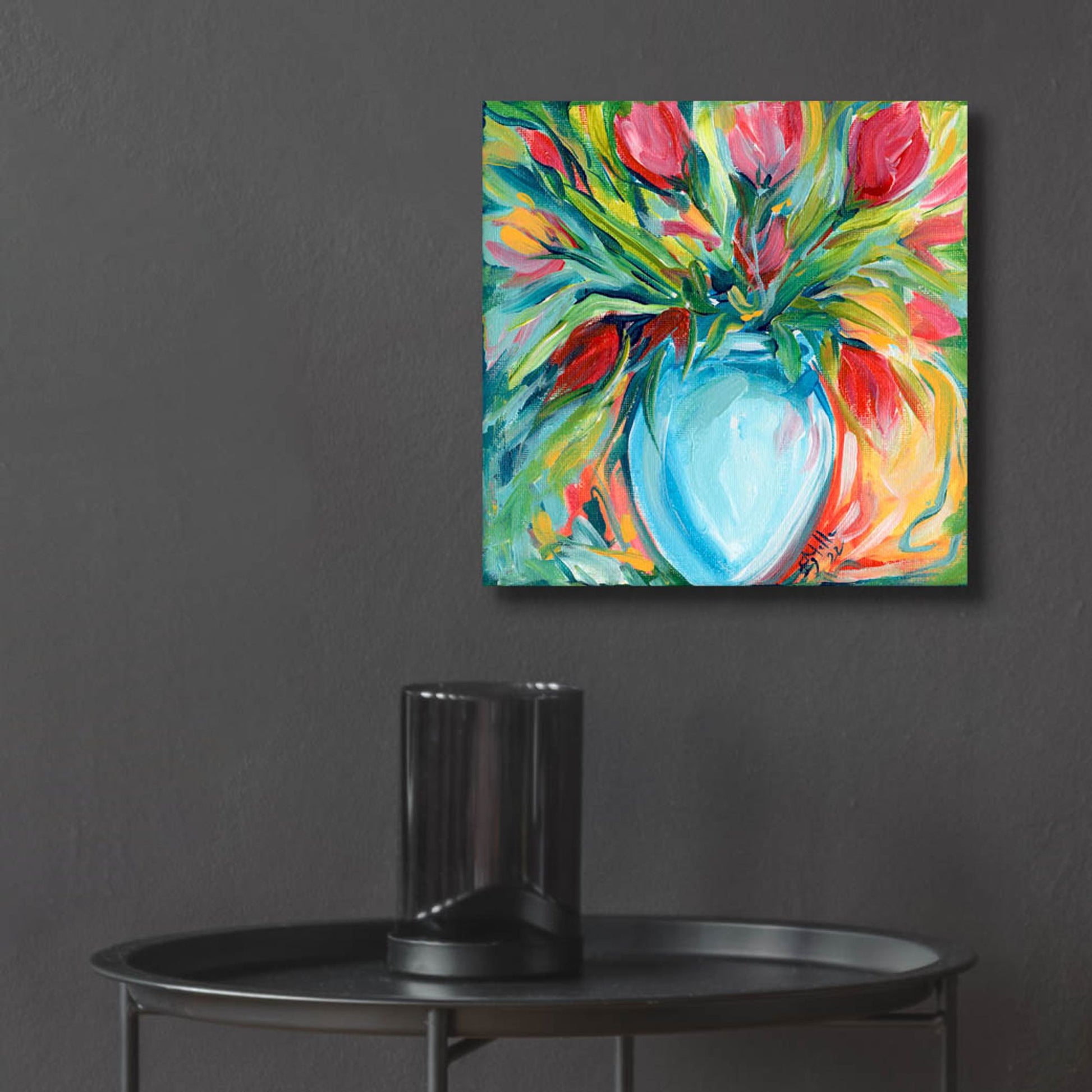 Epic Art 'Tulips' by Estelle Grengs, Acrylic Glass Wall Art,12x12