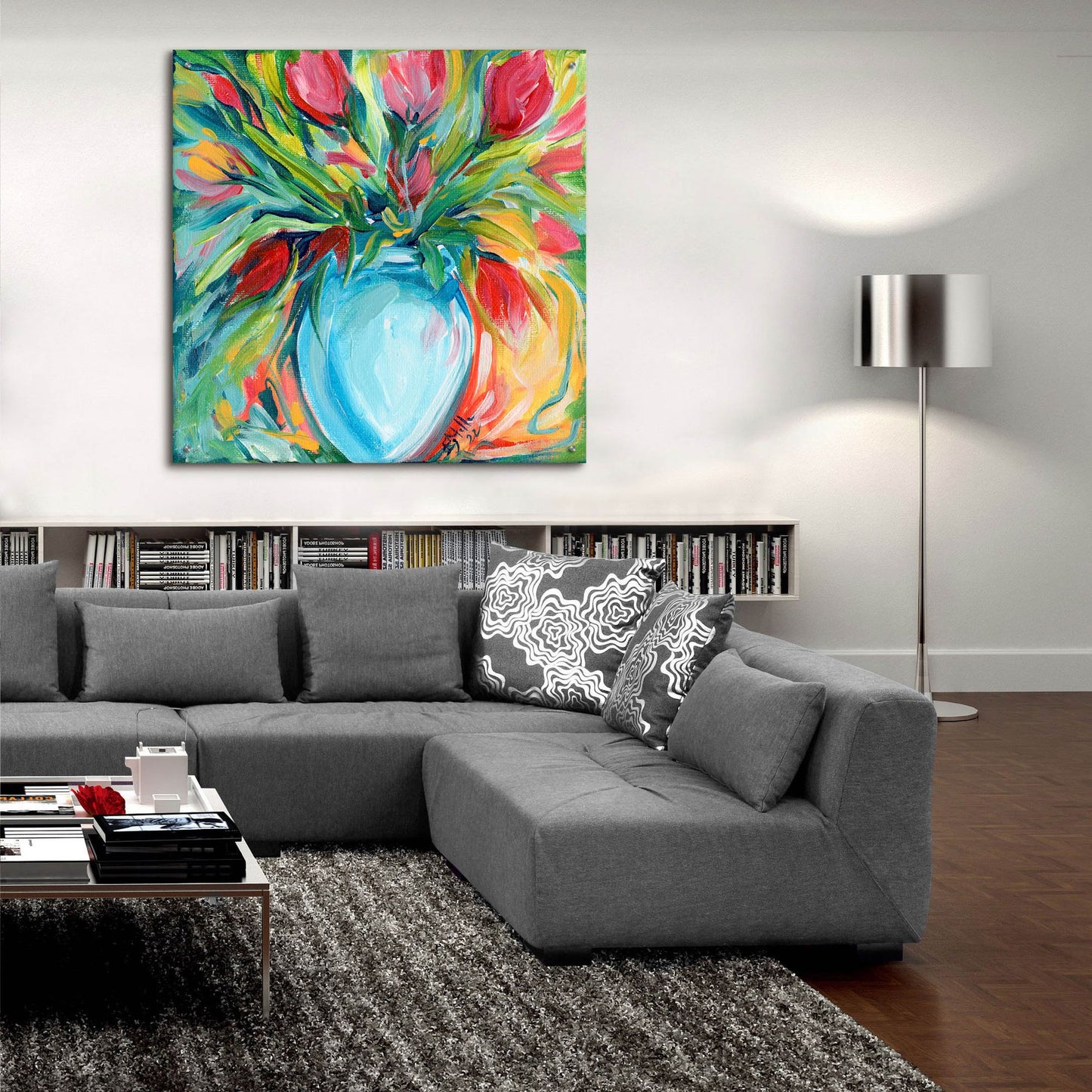 Epic Art 'Tulips' by Estelle Grengs, Acrylic Glass Wall Art,36x36