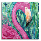 Epic Art 'Flamingo Portrait' by Estelle Grengs, Acrylic Glass Wall Art