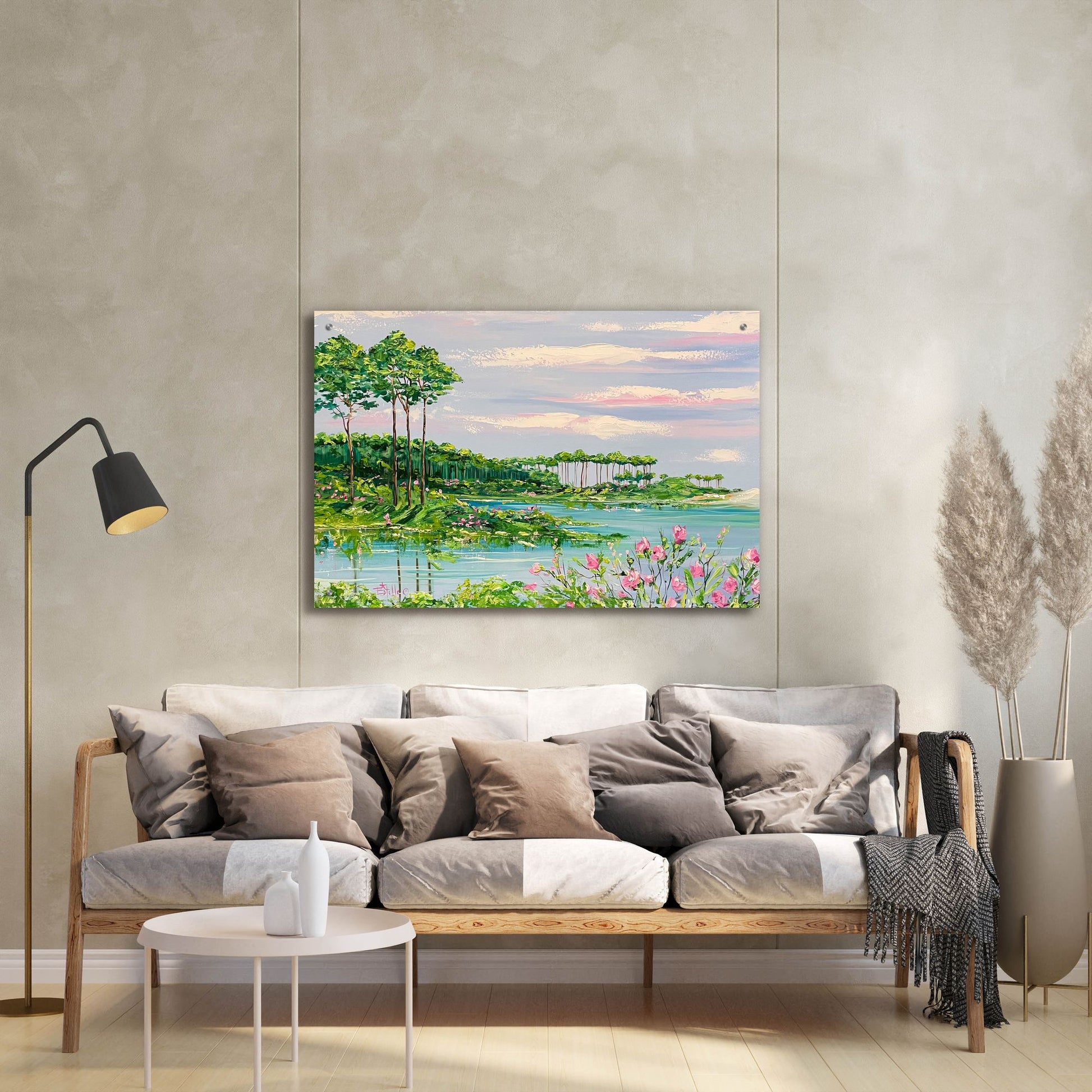 Epic Art 'Western Lake' by Estelle Grengs, Acrylic Glass Wall Art,36x24