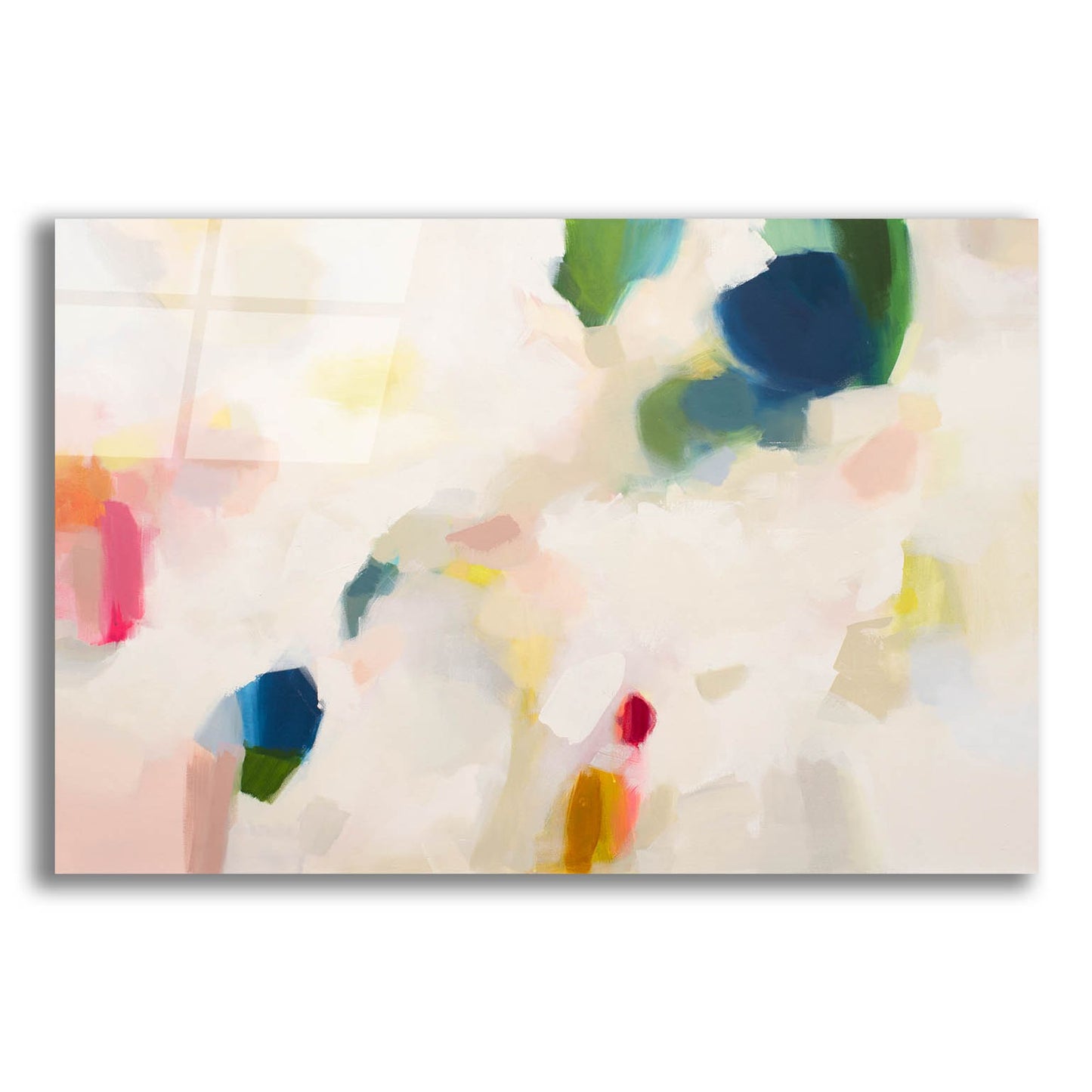 Epic Art 'B Poetic Abstract' by Jenny Westenhofer, Acrylic Glass Wall Art,24x16