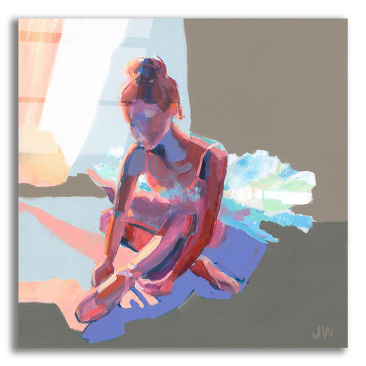 Epic Art 'Ballerina Sitting' by Jenny Westenhofer, Acrylic Glass Wall Art