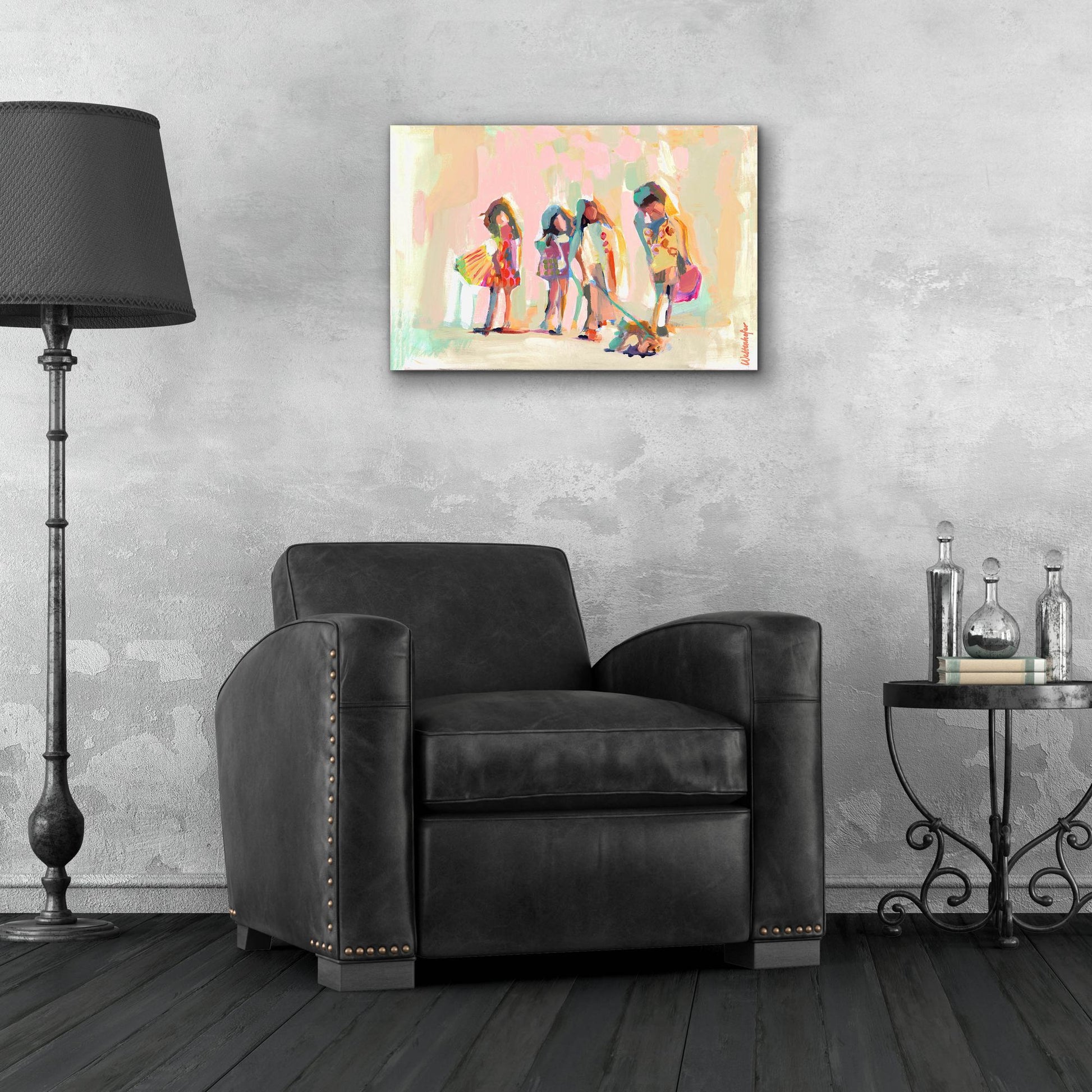 Epic Art 'BFF's' by Jenny Westenhofer, Acrylic Glass Wall Art,24x16