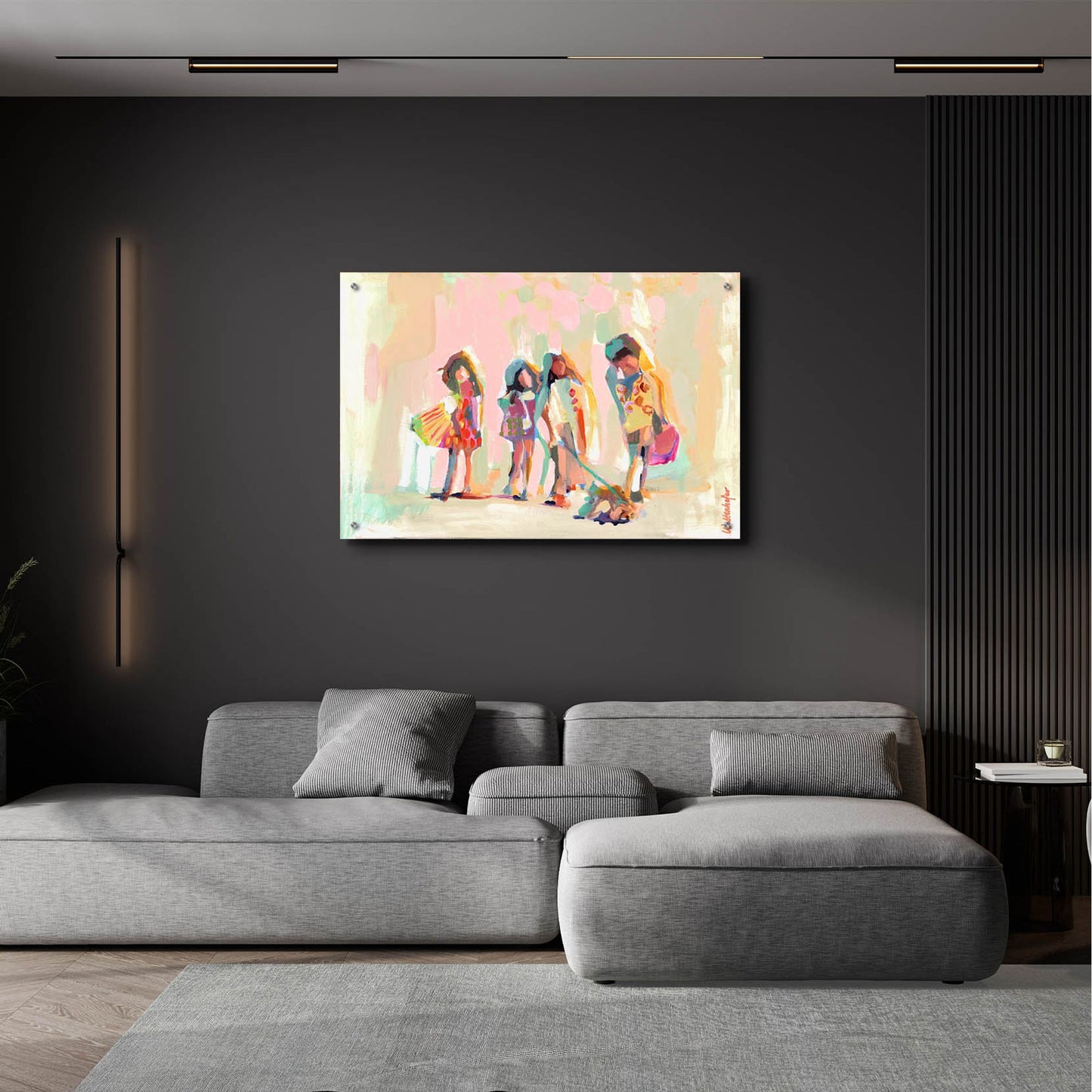 Epic Art 'BFF's' by Jenny Westenhofer, Acrylic Glass Wall Art,36x24