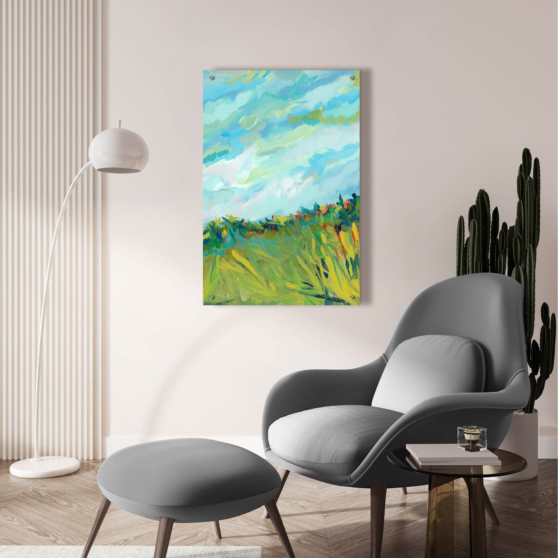 Epic Art 'Clouds' by Jenny Westenhofer, Acrylic Glass Wall Art,24x36