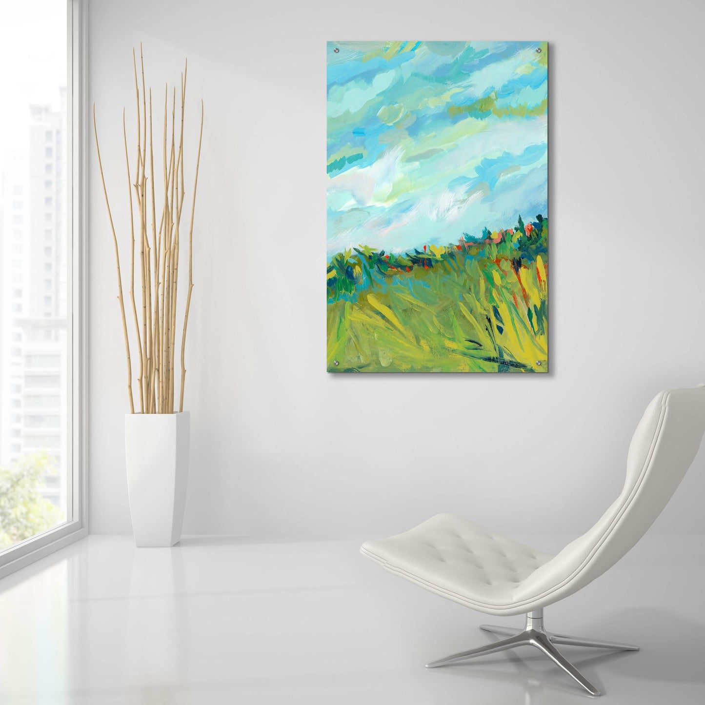 Epic Art 'Clouds' by Jenny Westenhofer, Acrylic Glass Wall Art,24x36