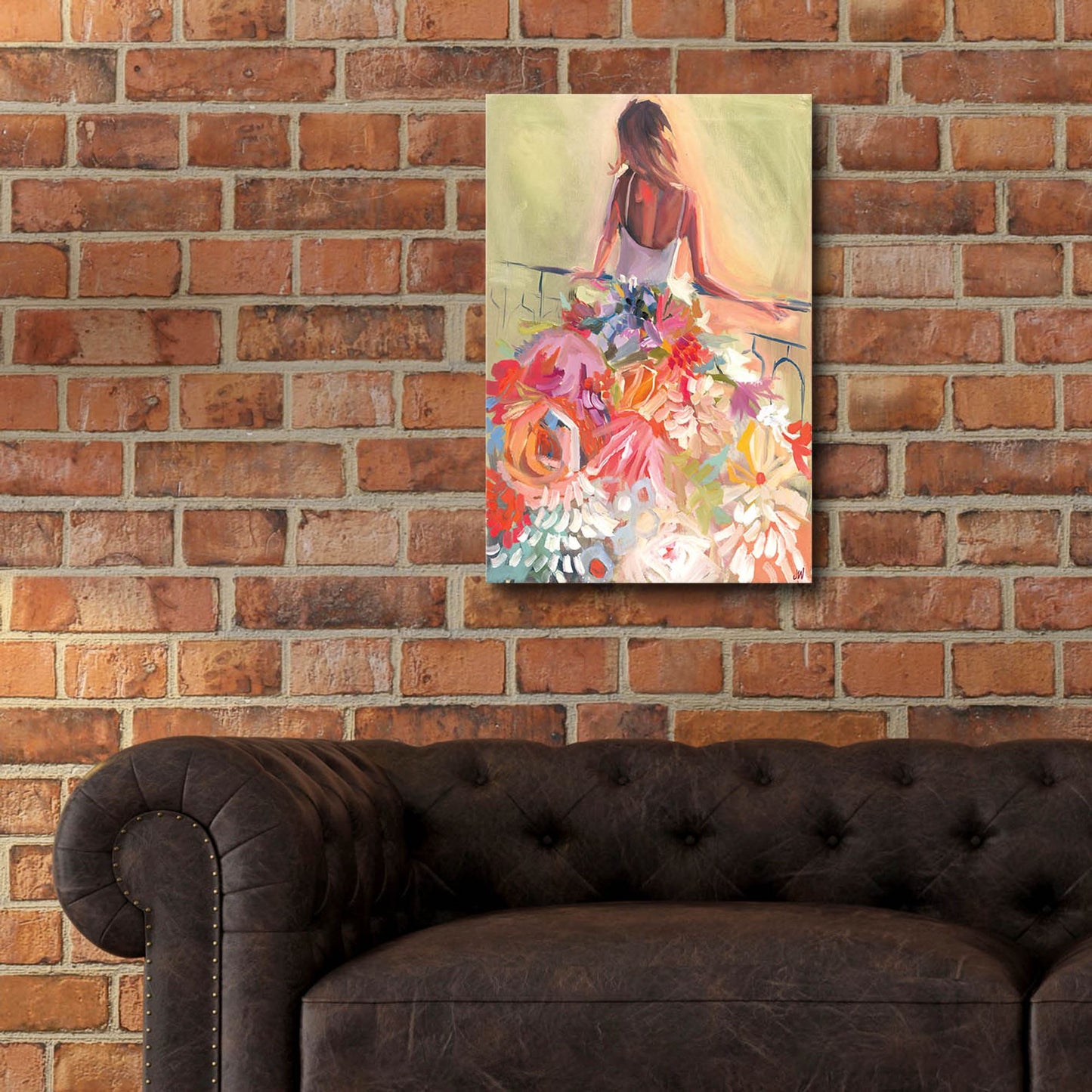 Epic Art 'Flower Dress' by Jenny Westenhofer, Acrylic Glass Wall Art,16x24