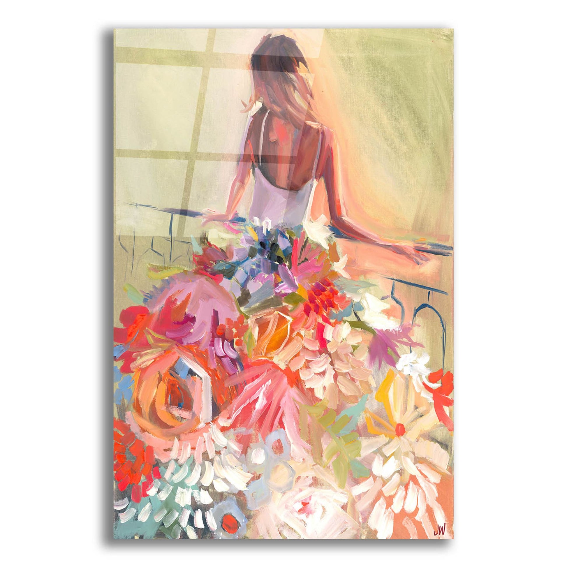 Epic Art 'Flower Dress' by Jenny Westenhofer, Acrylic Glass Wall Art