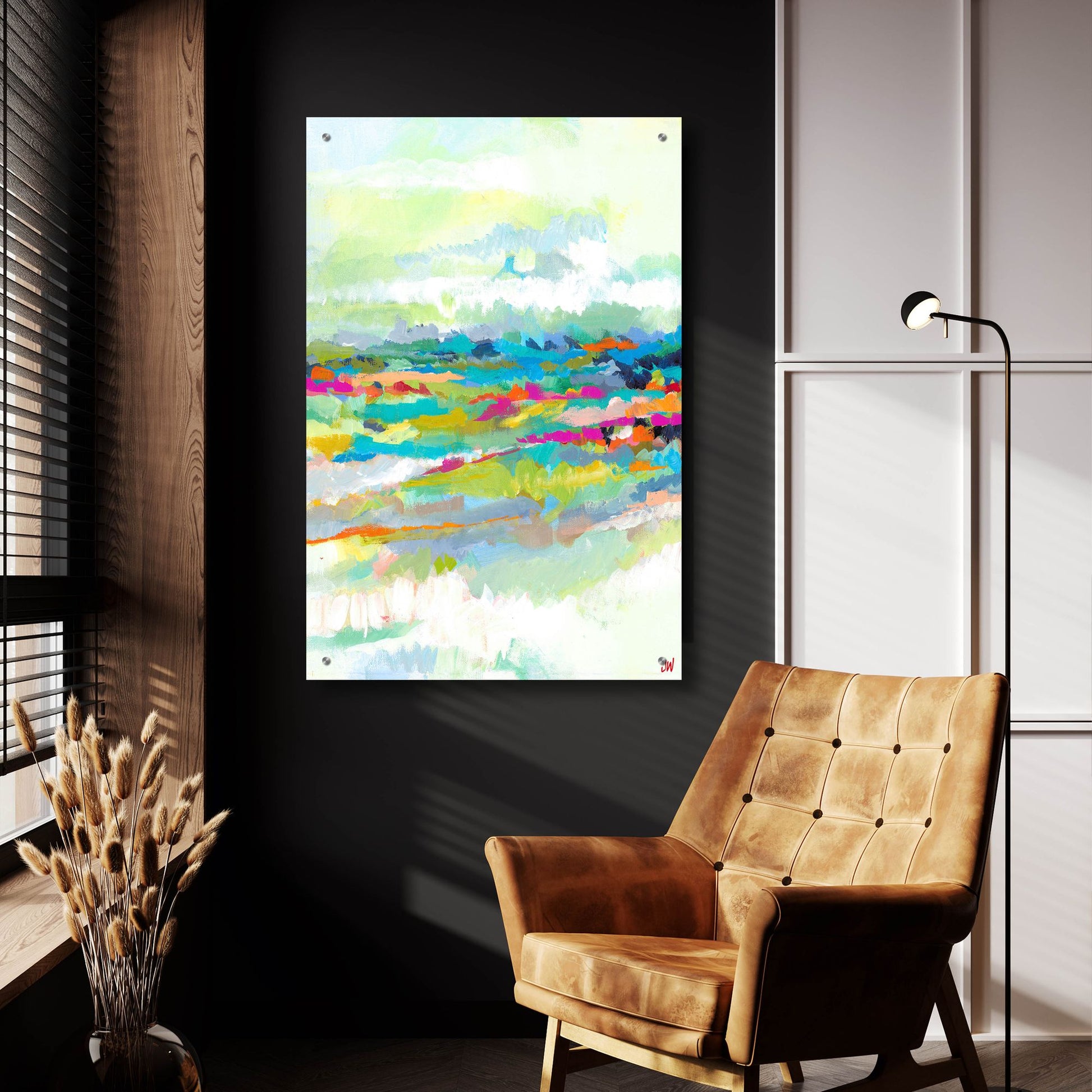 Epic Art 'Horizon' by Jenny Westenhofer, Acrylic Glass Wall Art,24x36