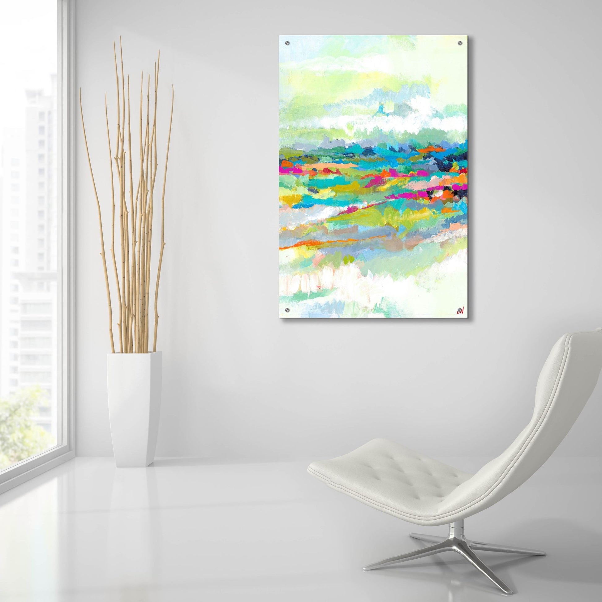 Epic Art 'Horizon' by Jenny Westenhofer, Acrylic Glass Wall Art,24x36