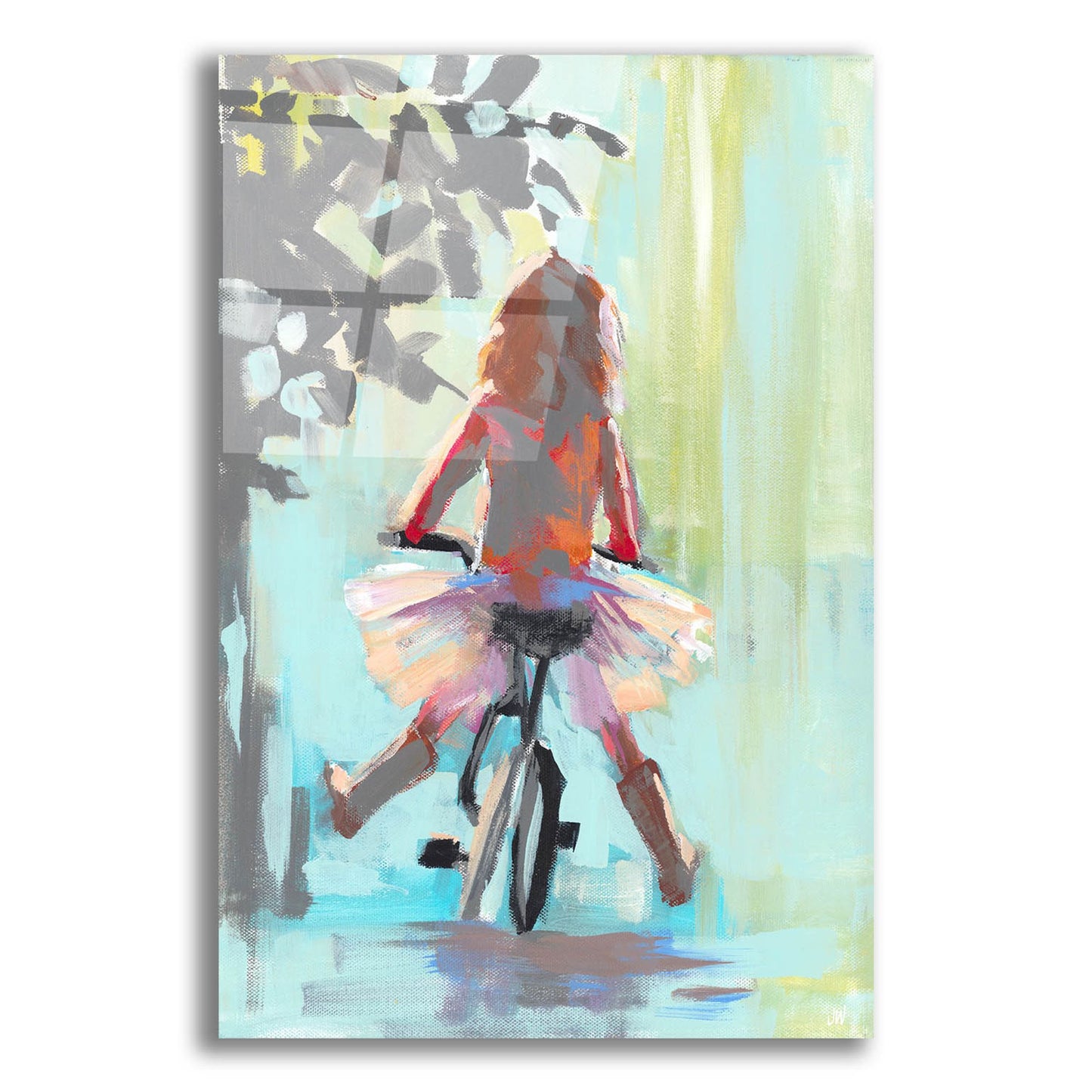 Epic Art 'Learning To Ride' by Jenny Westenhofer, Acrylic Glass Wall Art