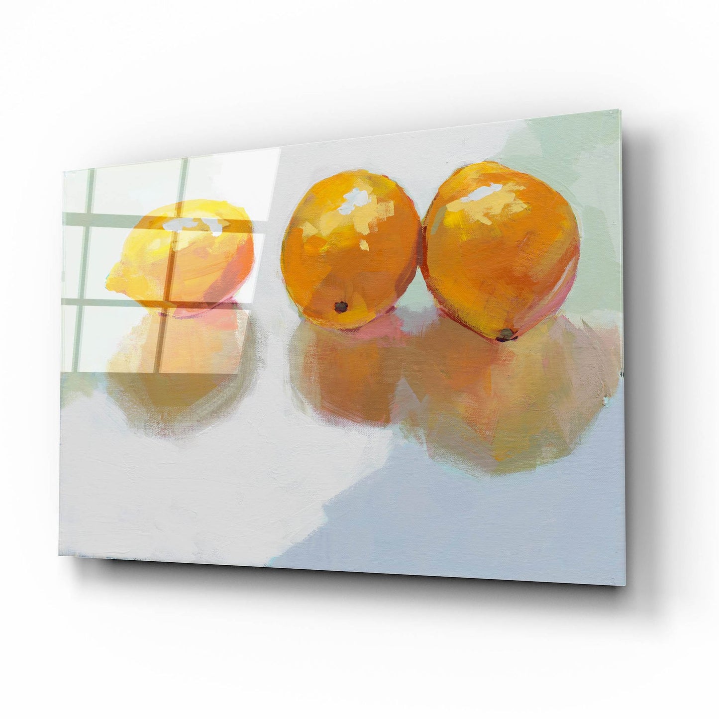 Epic Art 'Meyer Lemons' by Jenny Westenhofer, Acrylic Glass Wall Art,16x12