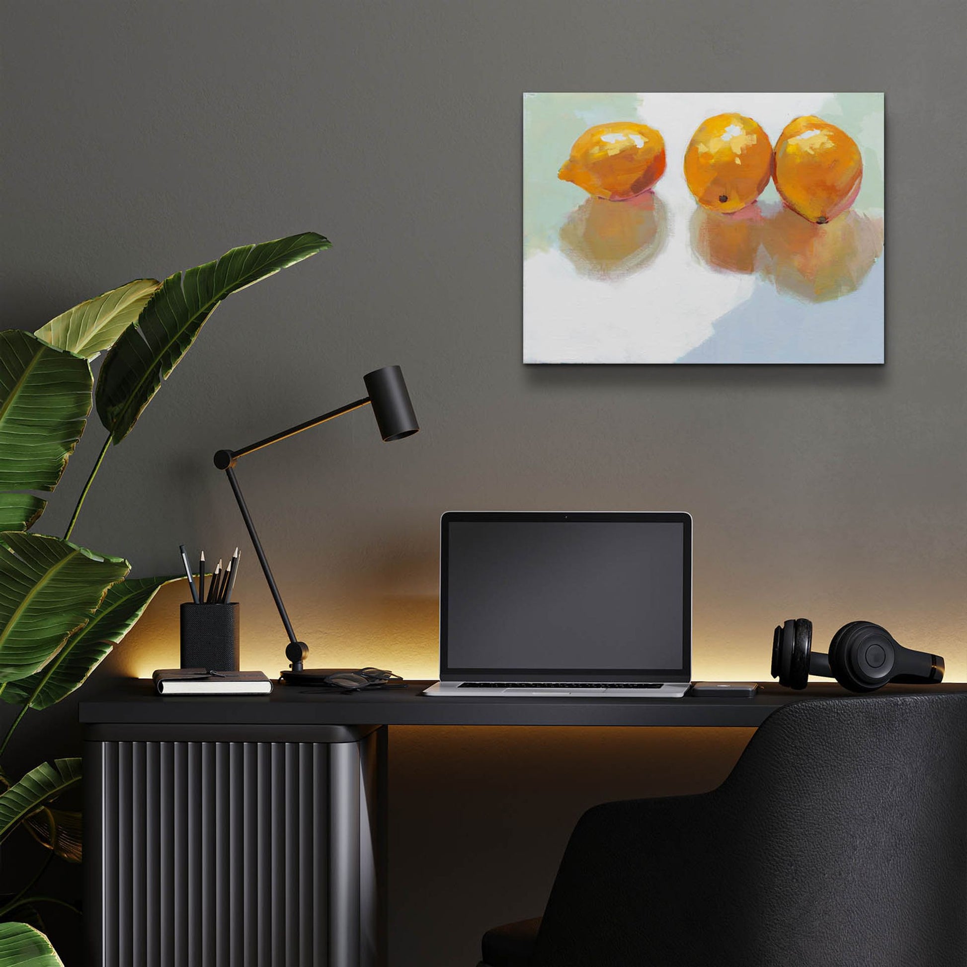 Epic Art 'Meyer Lemons' by Jenny Westenhofer, Acrylic Glass Wall Art,16x12