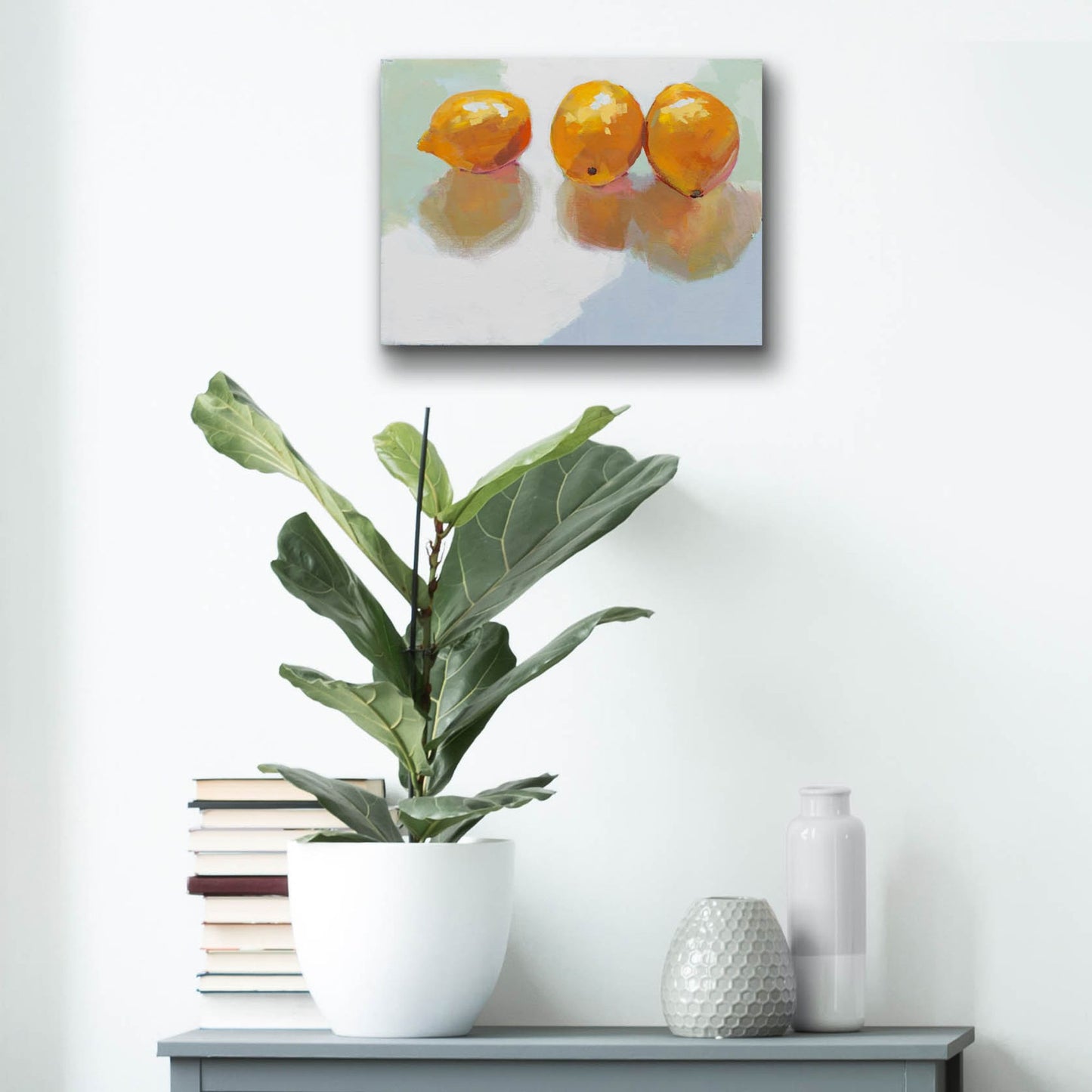 Epic Art 'Meyer Lemons' by Jenny Westenhofer, Acrylic Glass Wall Art,16x12