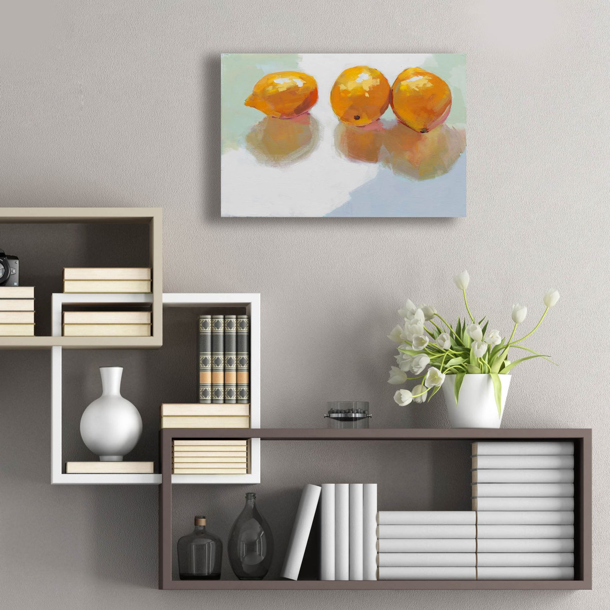 Epic Art 'Meyer Lemons' by Jenny Westenhofer, Acrylic Glass Wall Art,24x16