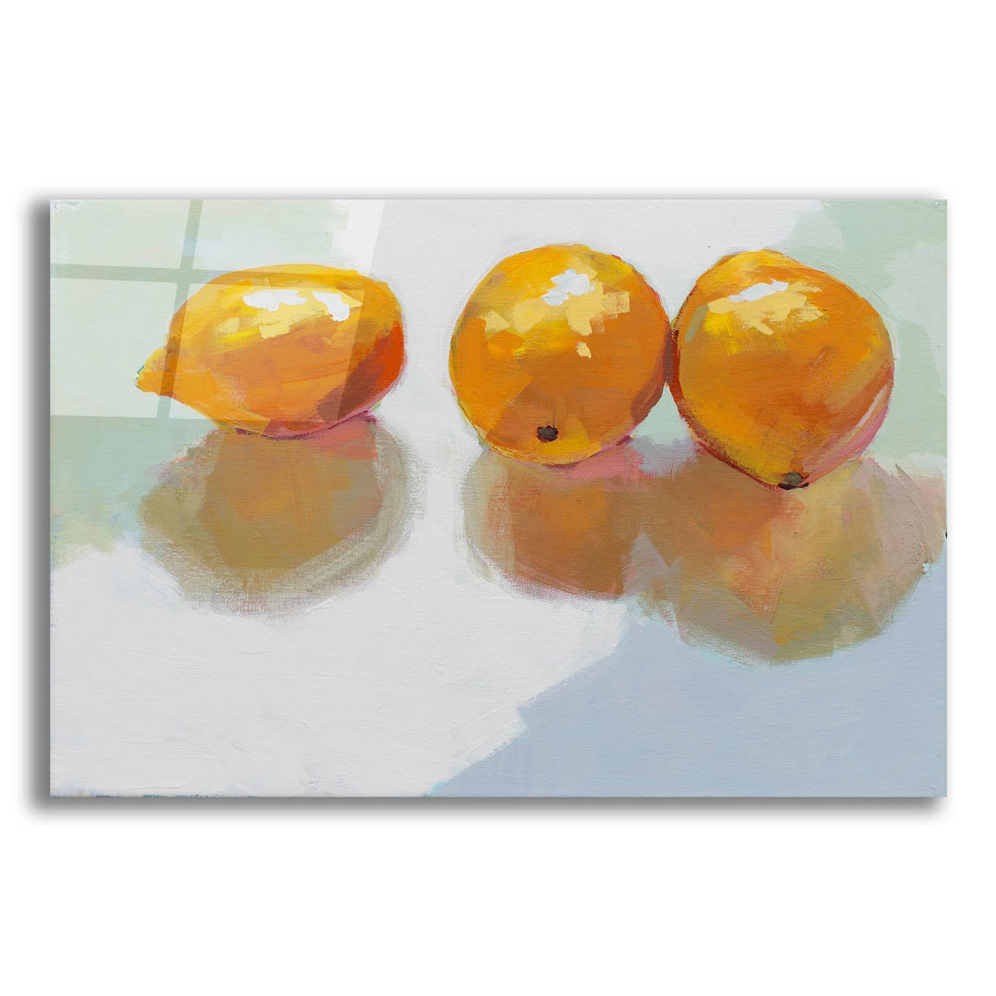 Epic Art 'Meyer Lemons' by Jenny Westenhofer, Acrylic Glass Wall Art,24x16