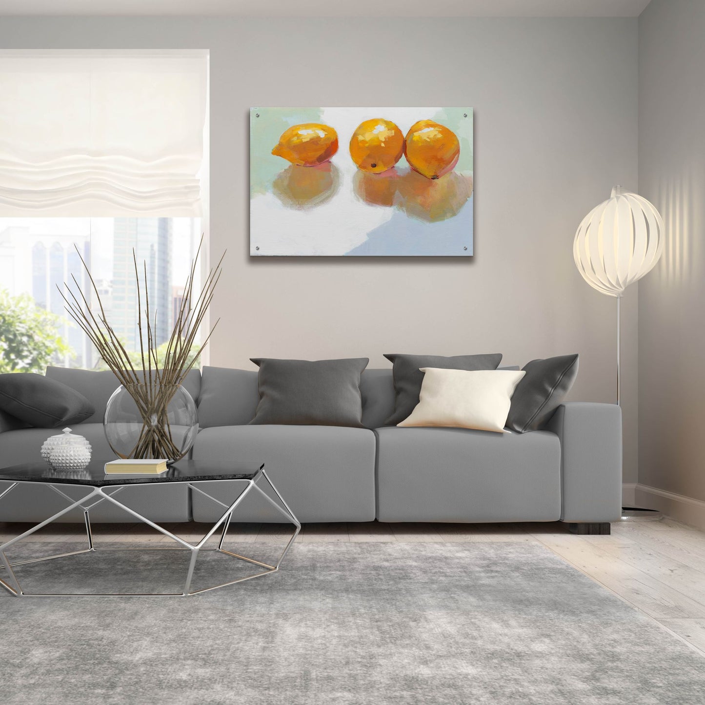 Epic Art 'Meyer Lemons' by Jenny Westenhofer, Acrylic Glass Wall Art,36x24