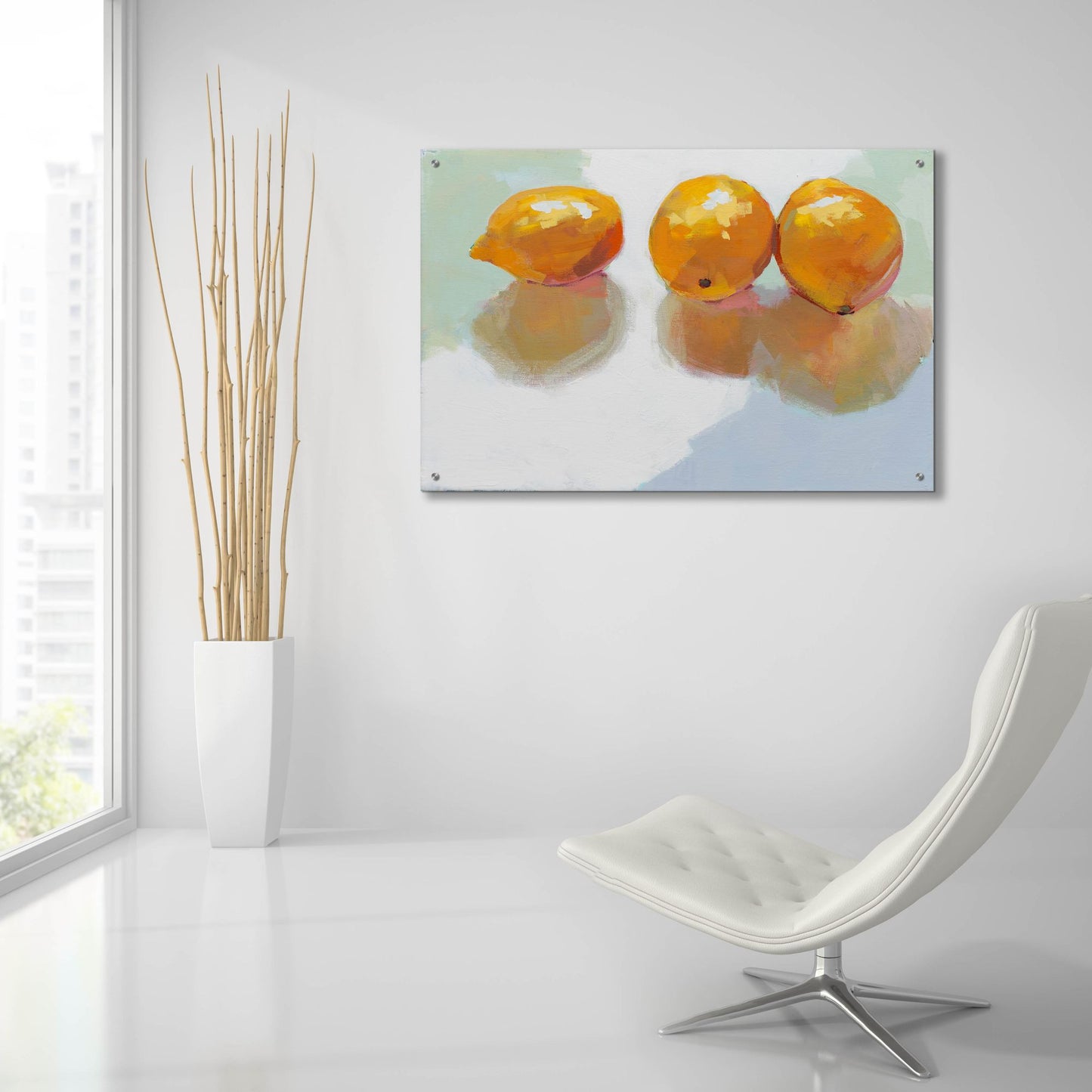 Epic Art 'Meyer Lemons' by Jenny Westenhofer, Acrylic Glass Wall Art,36x24