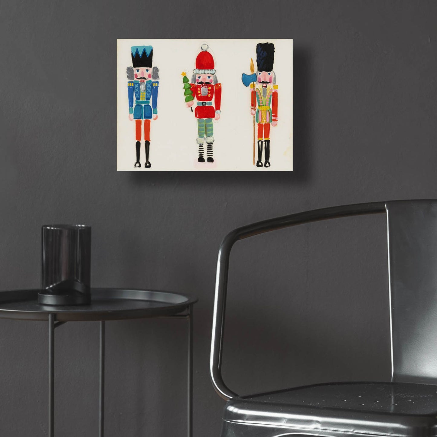 Epic Art 'Nutcracker Trio' by Jenny Westenhofer, Acrylic Glass Wall Art,16x12