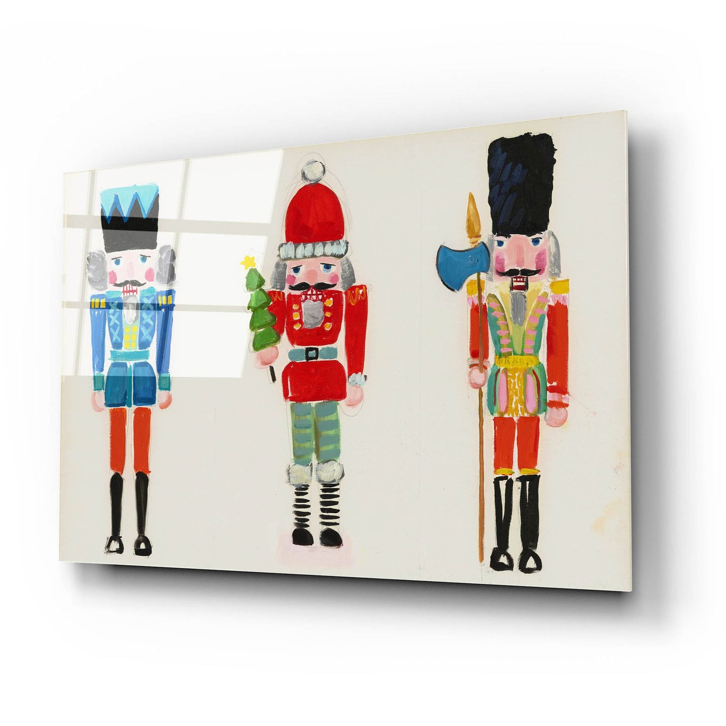 Epic Art 'Nutcracker Trio' by Jenny Westenhofer, Acrylic Glass Wall Art,24x16