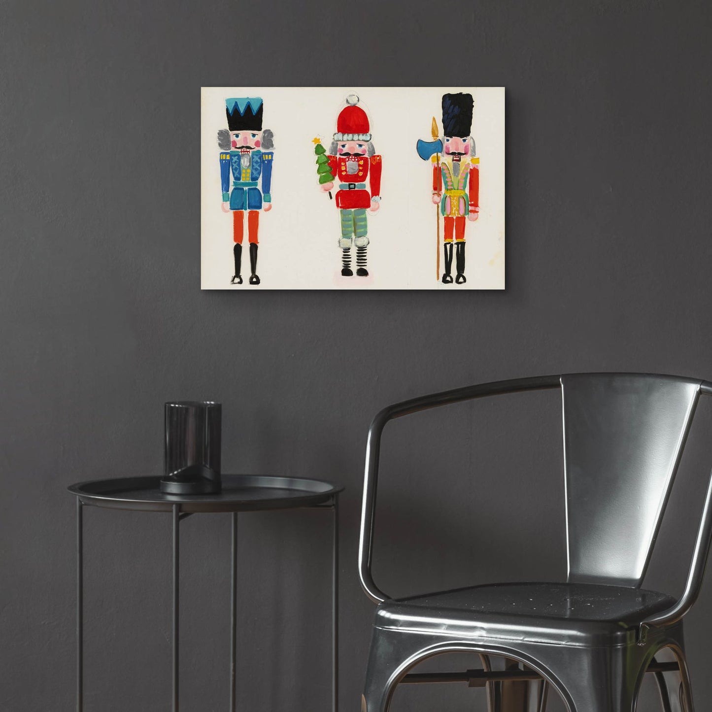 Epic Art 'Nutcracker Trio' by Jenny Westenhofer, Acrylic Glass Wall Art,24x16