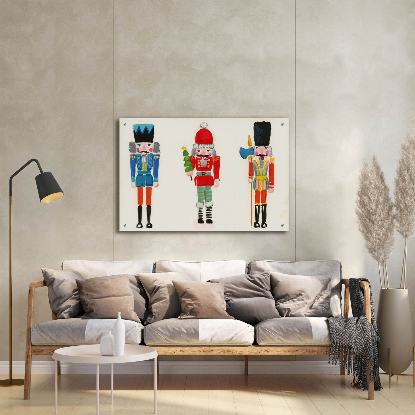 Epic Art 'Nutcracker Trio' by Jenny Westenhofer, Acrylic Glass Wall Art,36x24