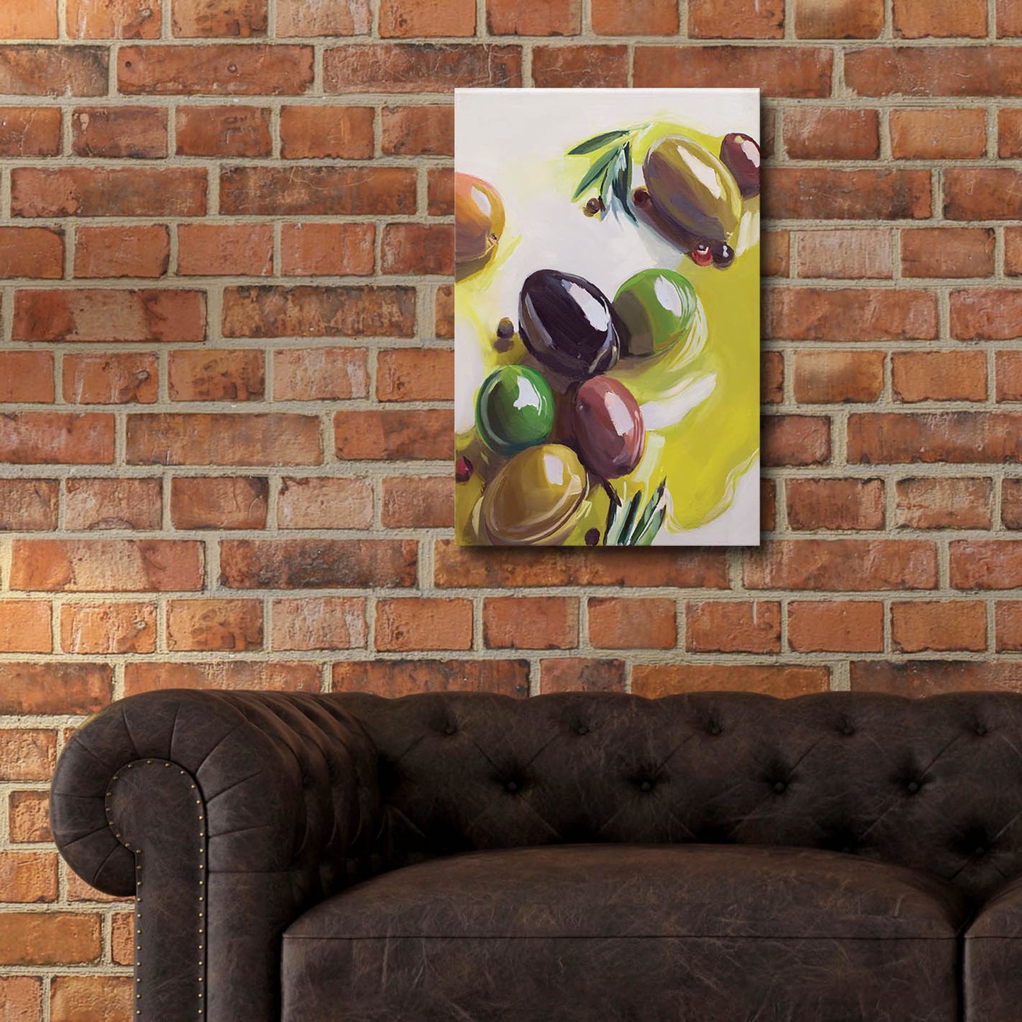 Epic Art 'Olives' by Jenny Westenhofer, Acrylic Glass Wall Art,16x24