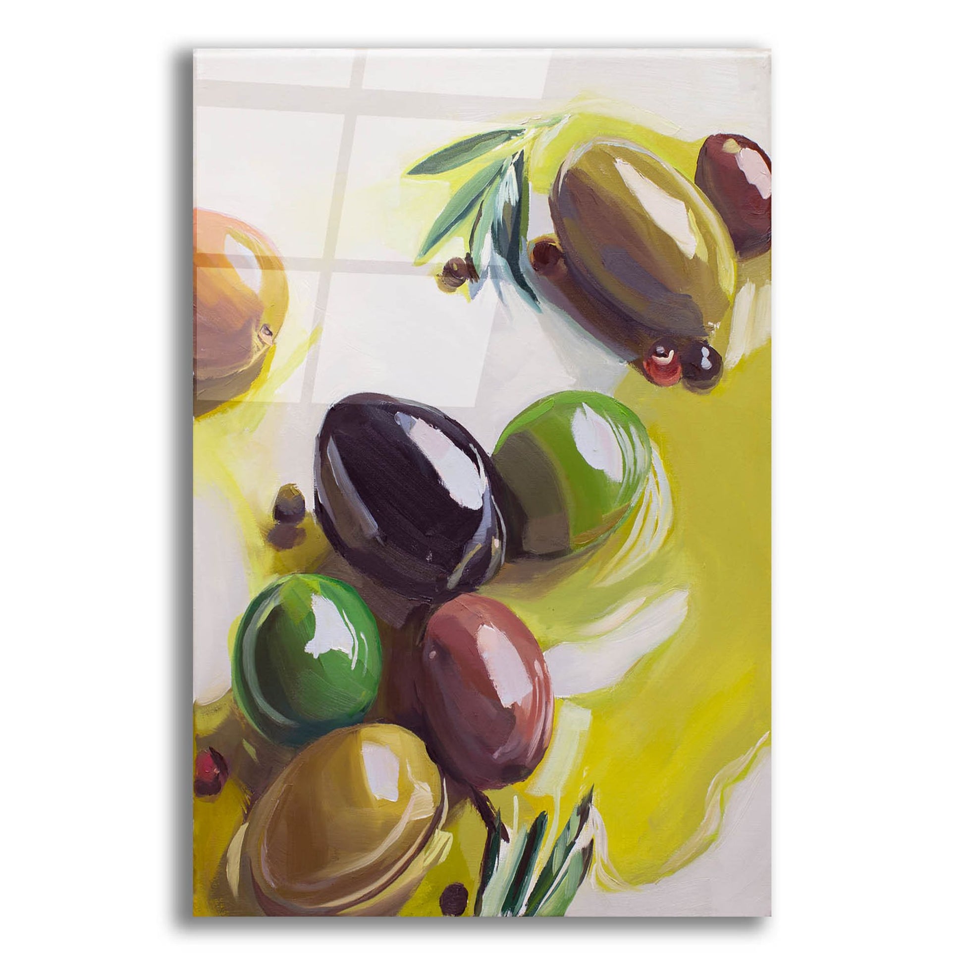 Epic Art 'Olives' by Jenny Westenhofer, Acrylic Glass Wall Art