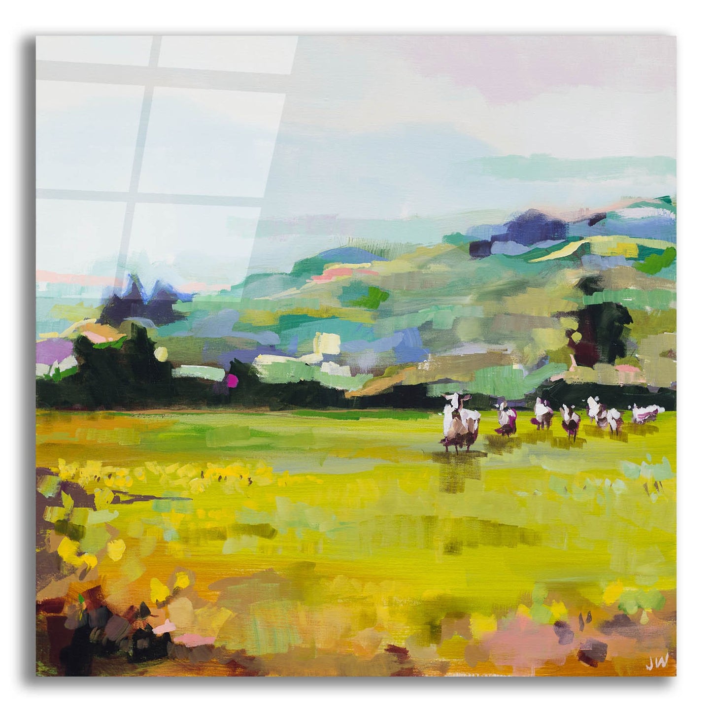 Epic Art 'Pasture' by Jenny Westenhofer, Acrylic Glass Wall Art