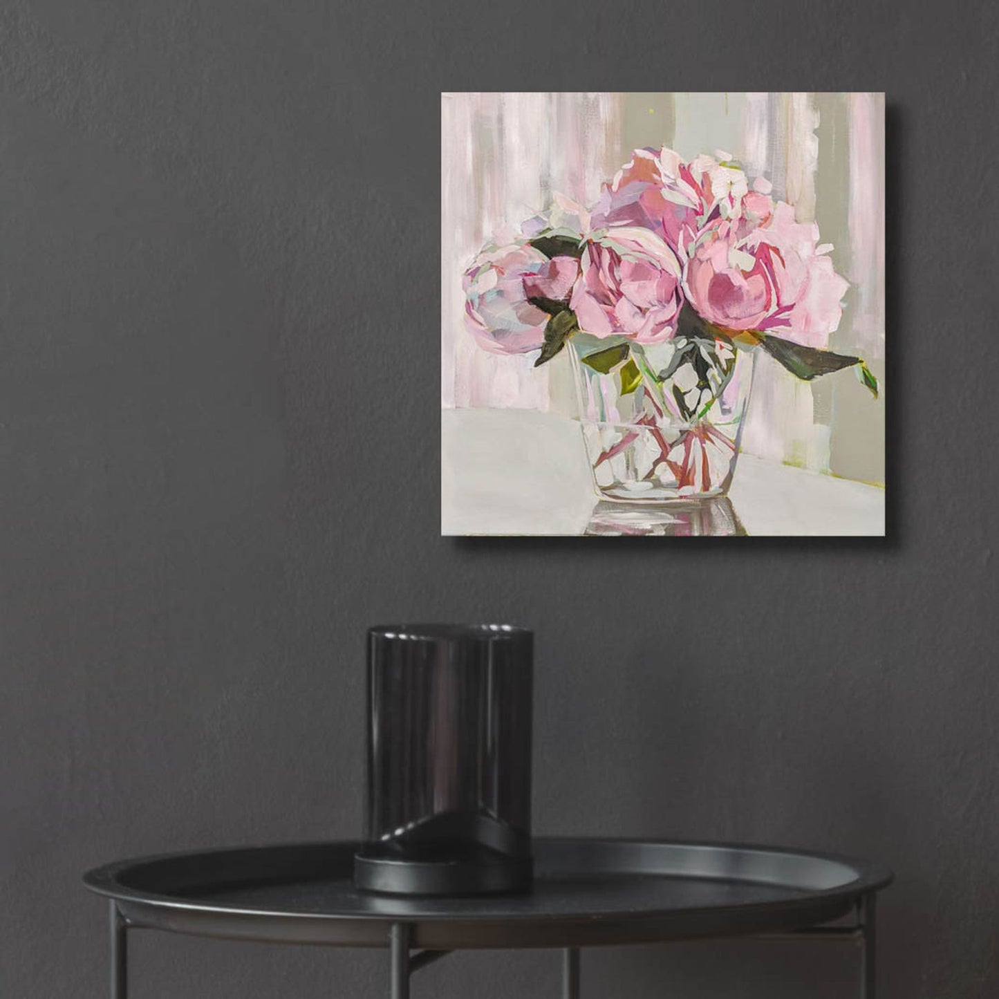 Epic Art 'Peonies' by Jenny Westenhofer, Acrylic Glass Wall Art,12x12