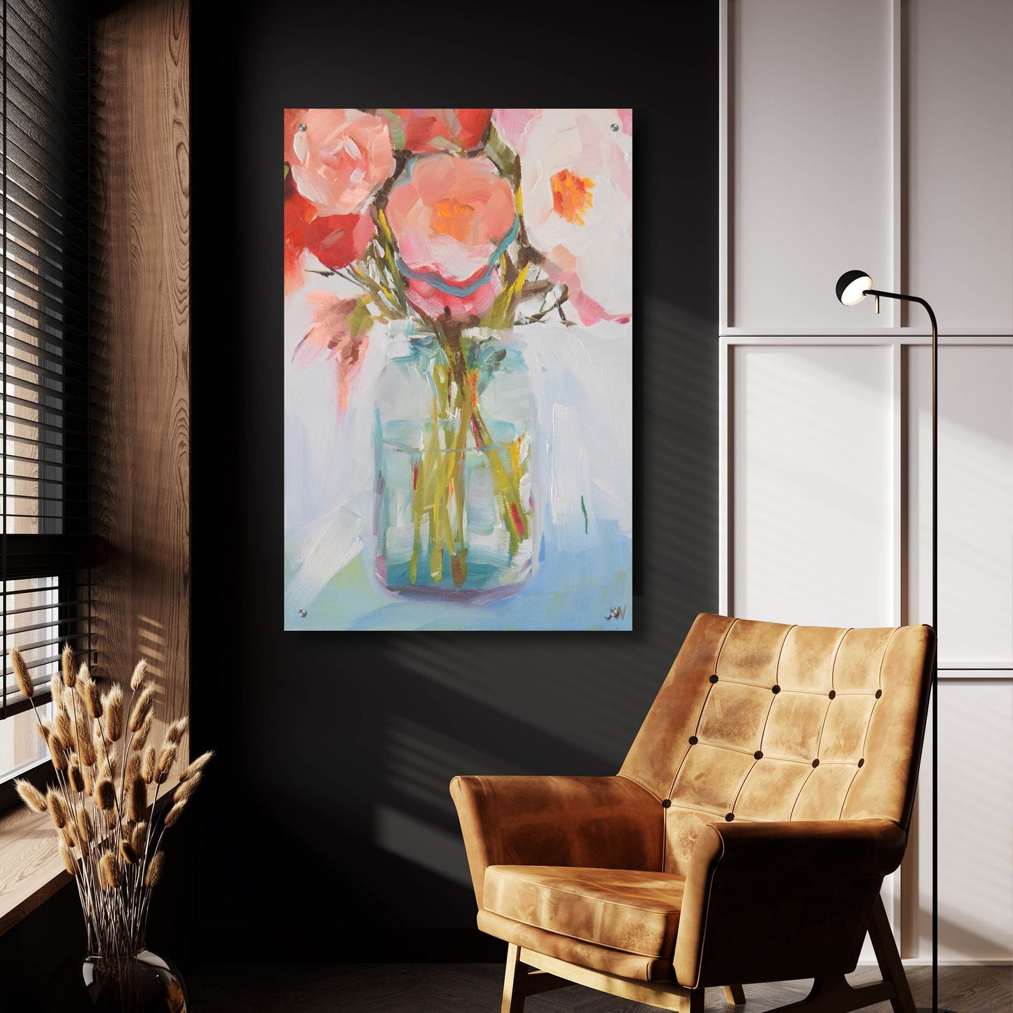 Epic Art 'Rene's Bouquet' by Jenny Westenhofer, Acrylic Glass Wall Art,24x36