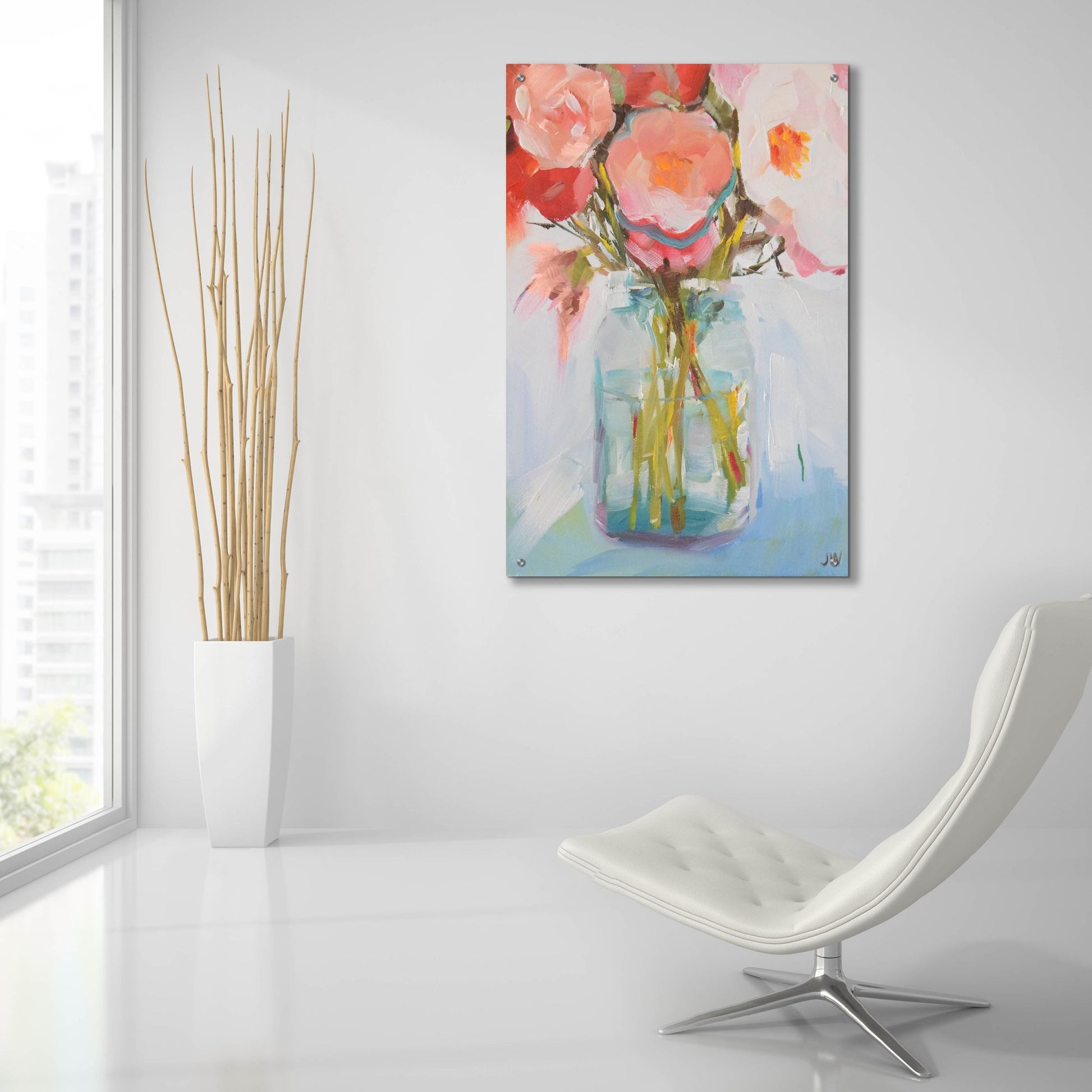 Epic Art 'Rene's Bouquet' by Jenny Westenhofer, Acrylic Glass Wall Art,24x36