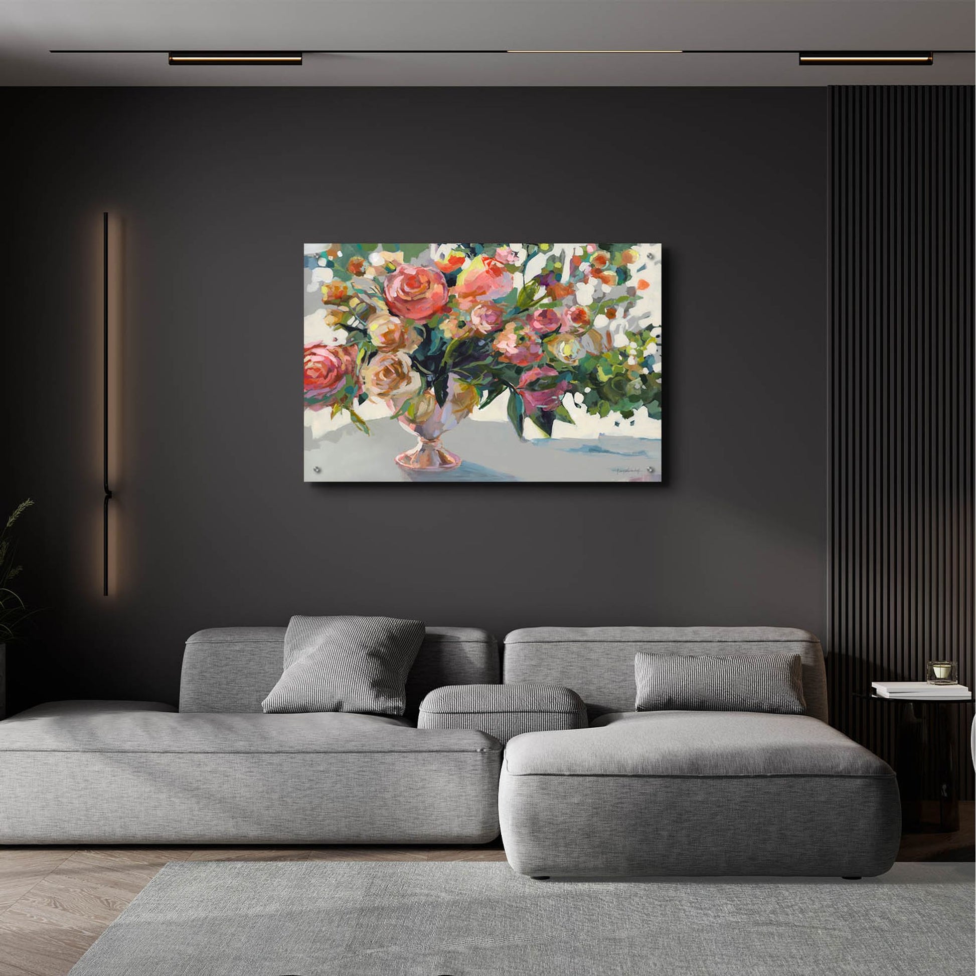 Epic Art 'Roses' by Jenny Westenhofer, Acrylic Glass Wall Art,36x24