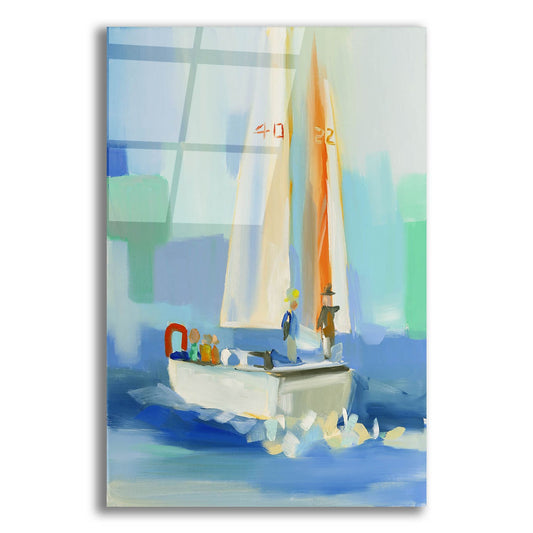 Epic Art 'Sailboat' by Jenny Westenhofer, Acrylic Glass Wall Art