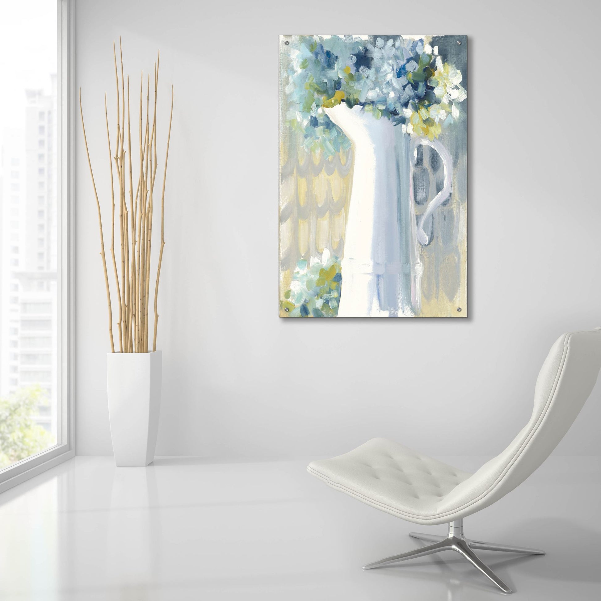 Epic Art 'Smoky Bouquet' by Jenny Westenhofer, Acrylic Glass Wall Art,24x36