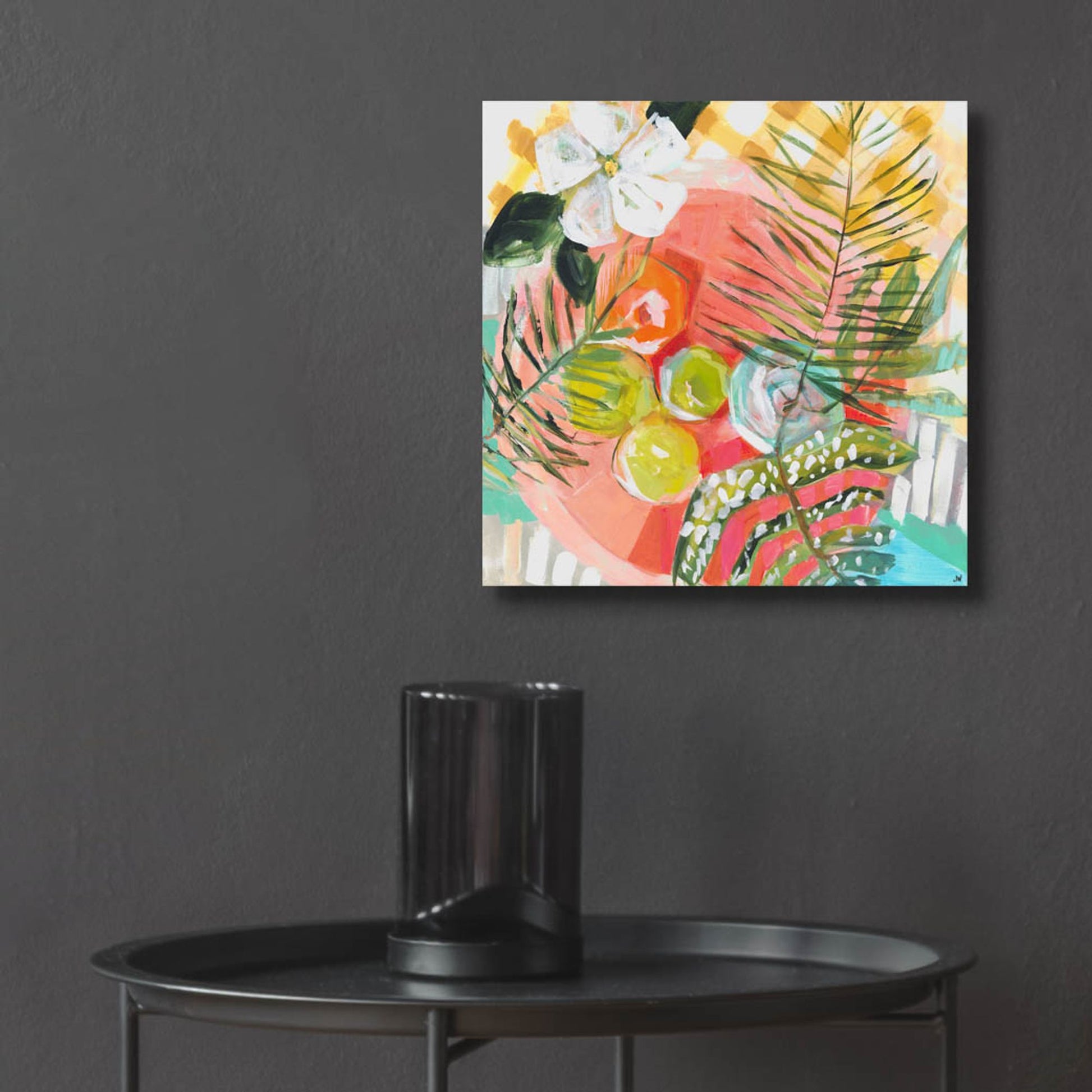 Epic Art 'Tropical Tablescape' by Jenny Westenhofer, Acrylic Glass Wall Art,12x12