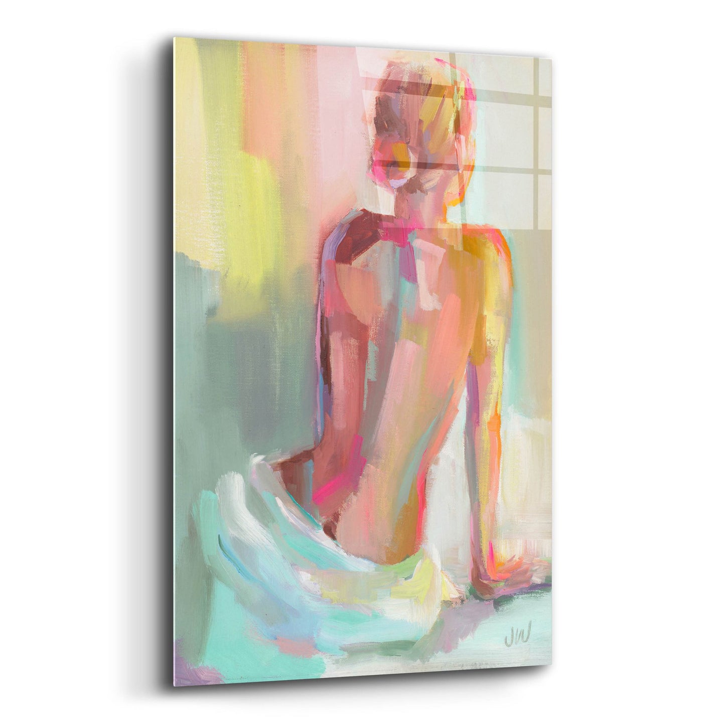 Epic Art 'Woman Posing' by Jenny Westenhofer, Acrylic Glass Wall Art,12x16