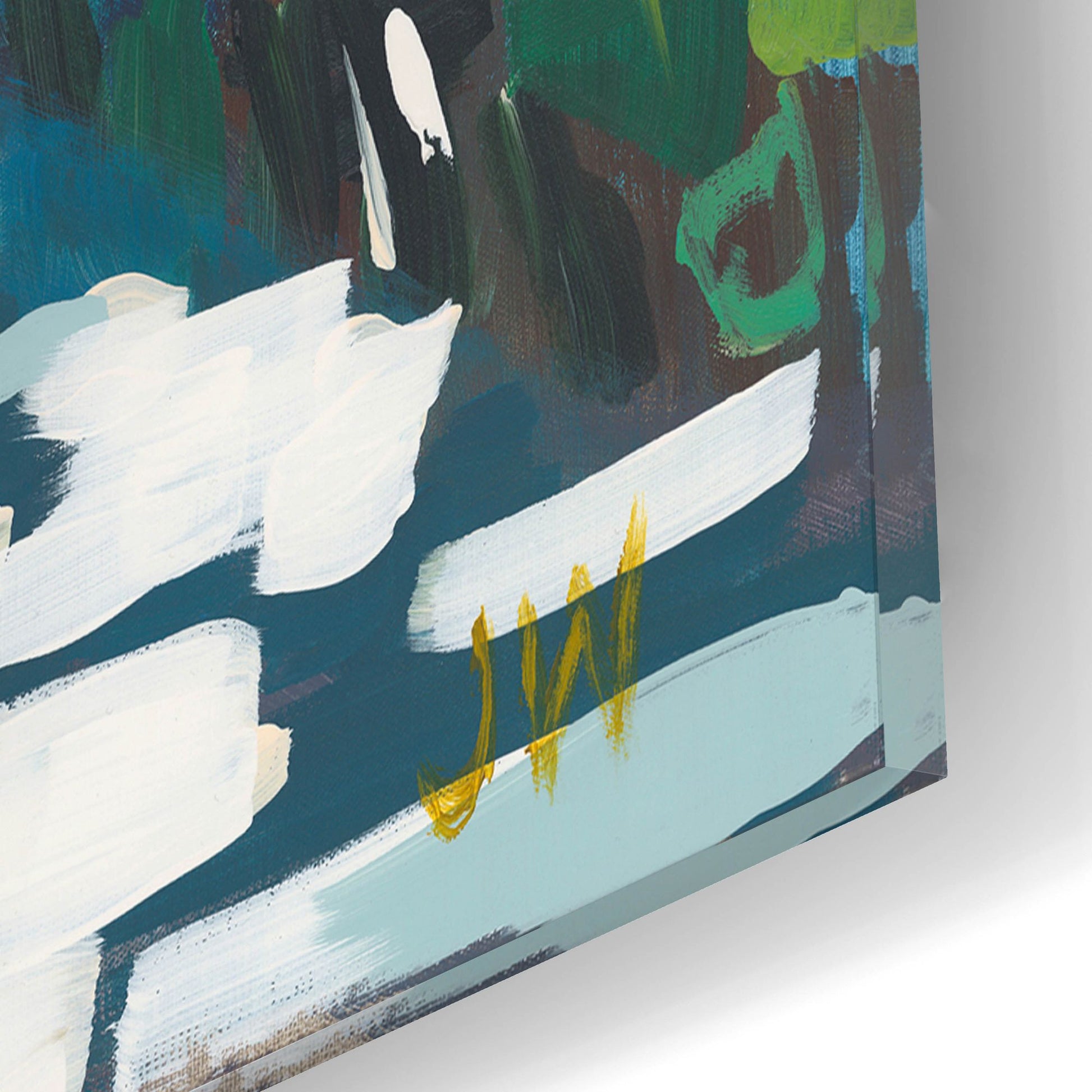 Epic Art 'Street Awnings' by Jenny Westenhofer, Acrylic Glass Wall Art,12x12