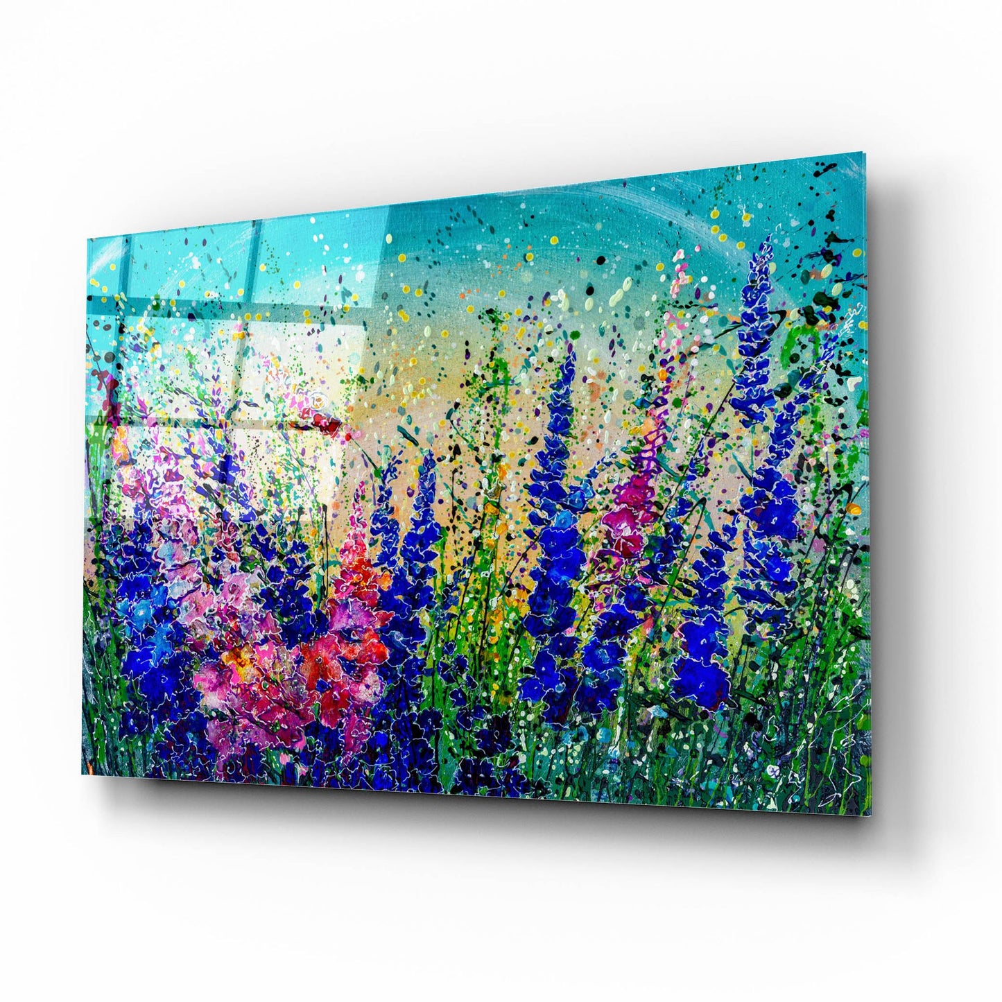 Epic Art 'Colorado Mile High Meadows' by Lena Owens, Acrylic Glass Wall Art,16x12