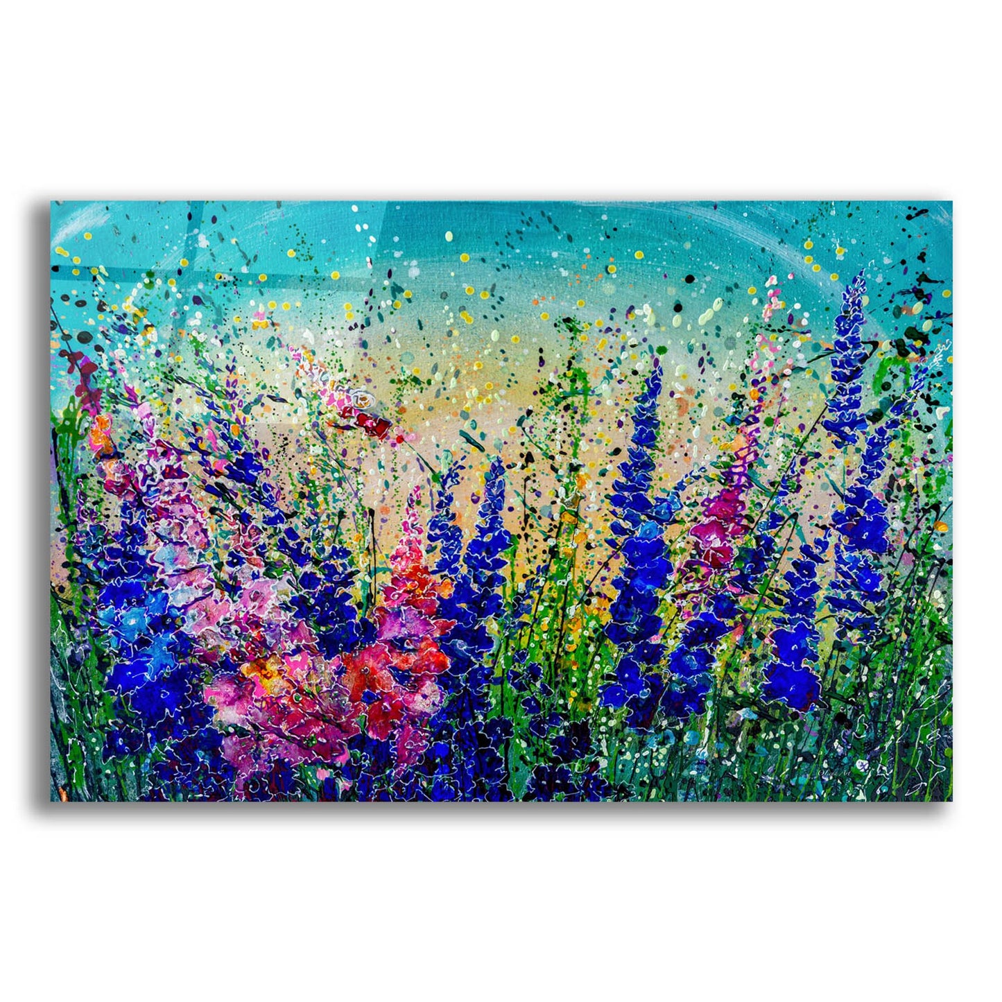 Epic Art 'Colorado Mile High Meadows' by Lena Owens, Acrylic Glass Wall Art,24x16