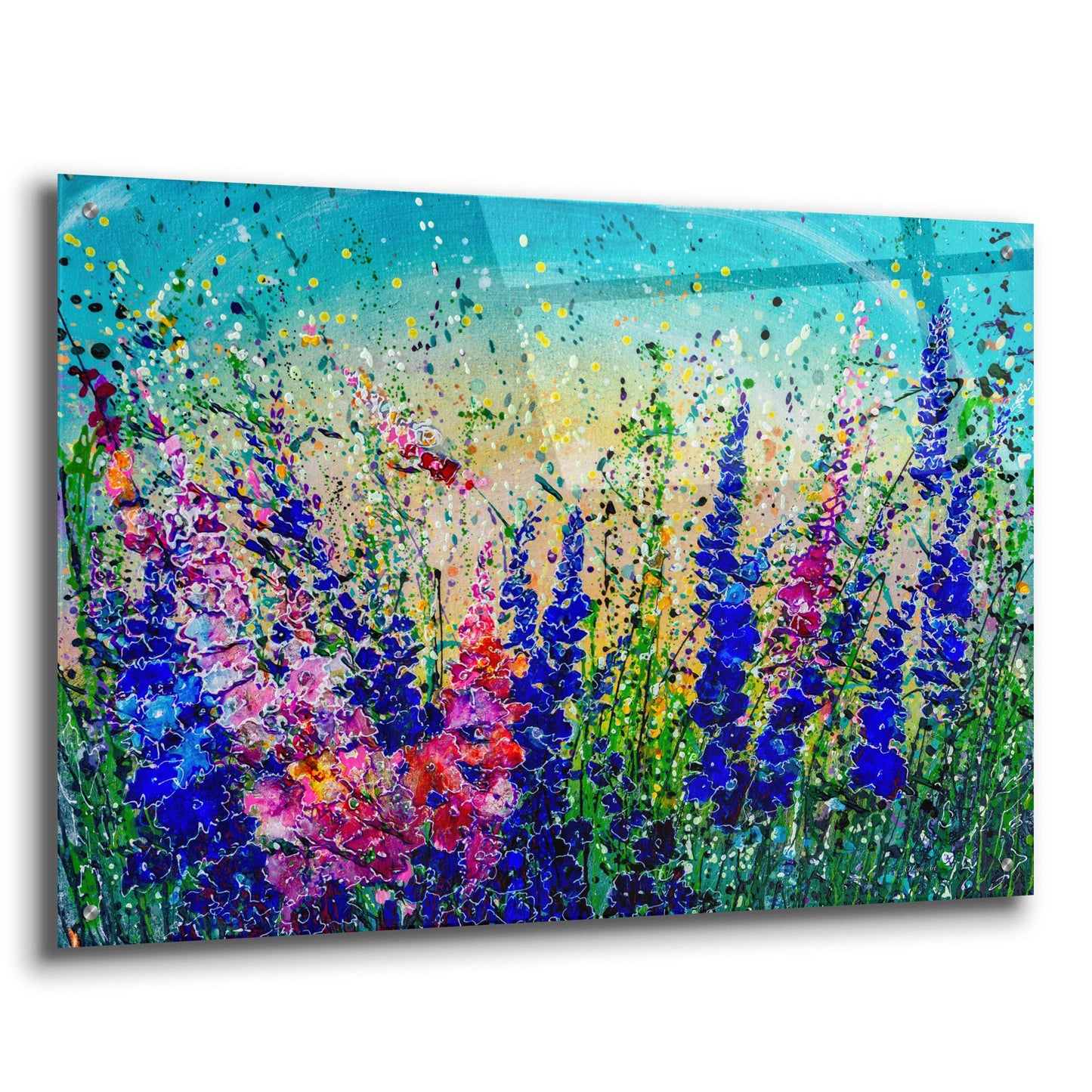 Epic Art 'Colorado Mile High Meadows' by Lena Owens, Acrylic Glass Wall Art,36x24